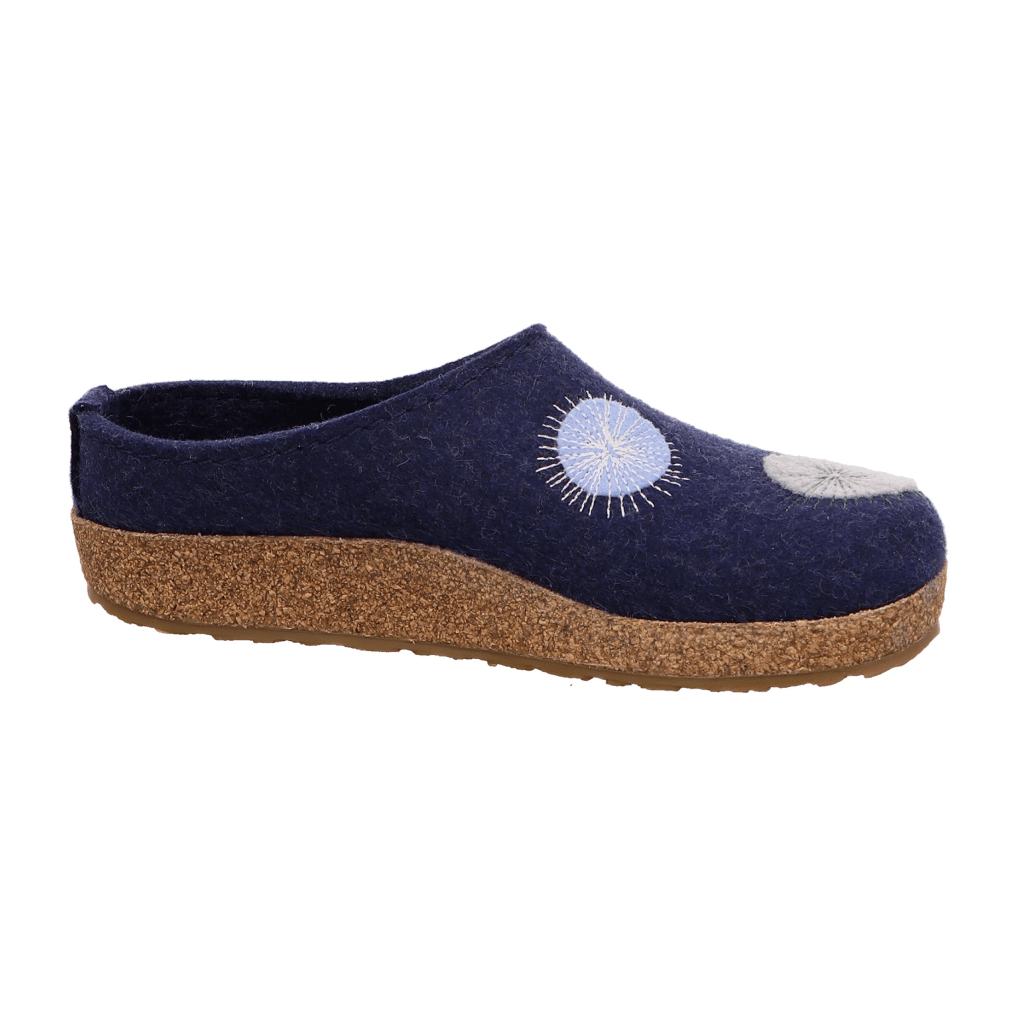 Haflinger Grizzly Radius Women's Clogs, Stylish Blue Comfort Slip-Ons