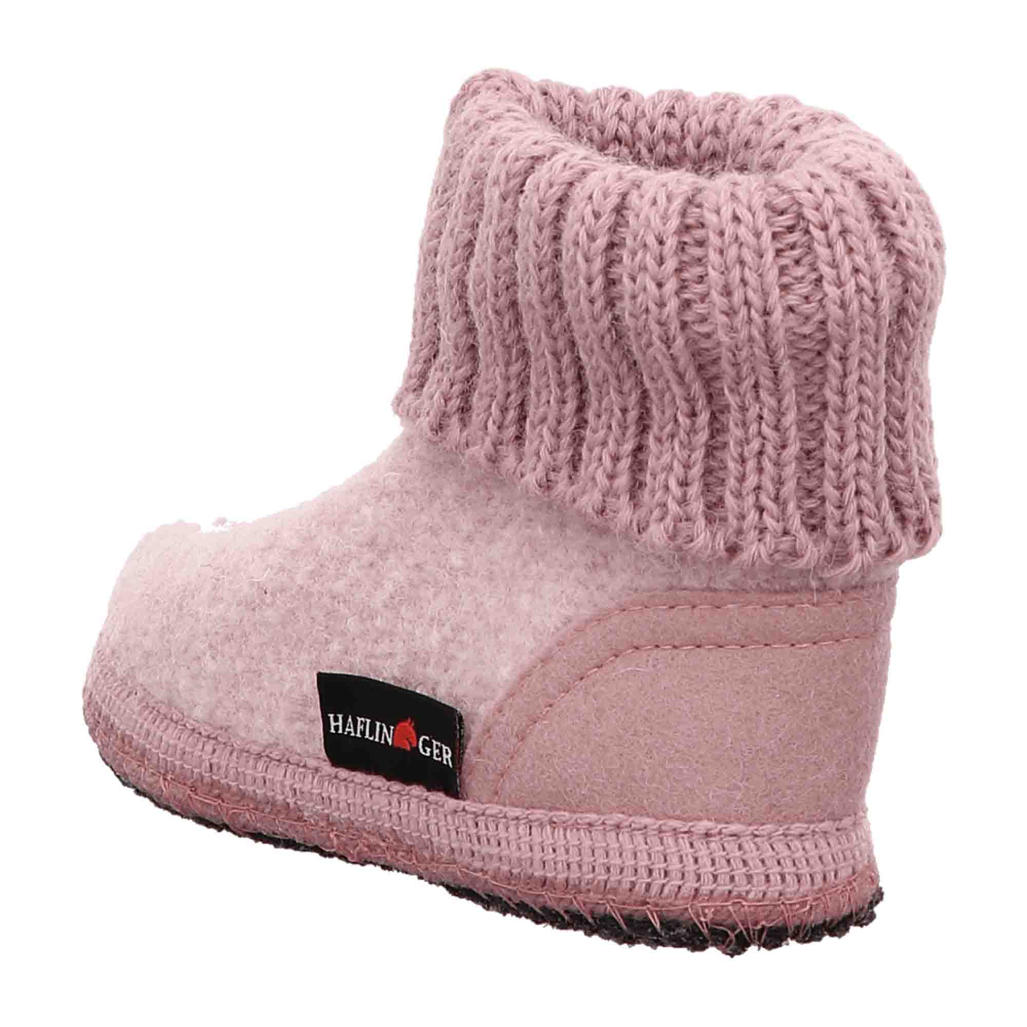 Haflinger Kids' Cozy Cabin Shoes 1898, Pink - Durable & Stylish