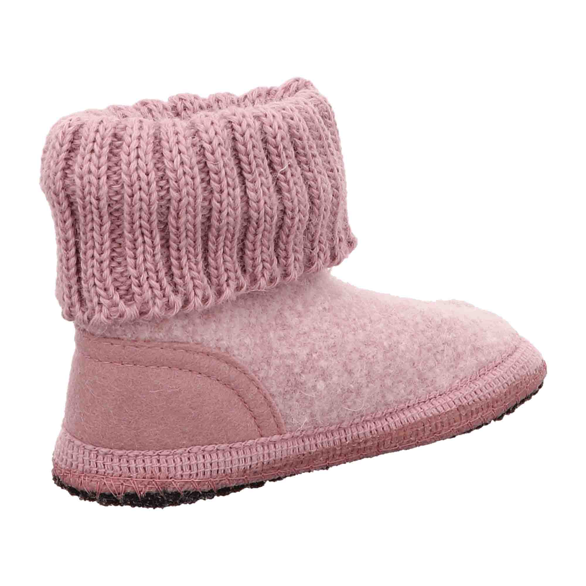 Haflinger Kids' Cozy Cabin Shoes 1898, Pink - Durable & Stylish