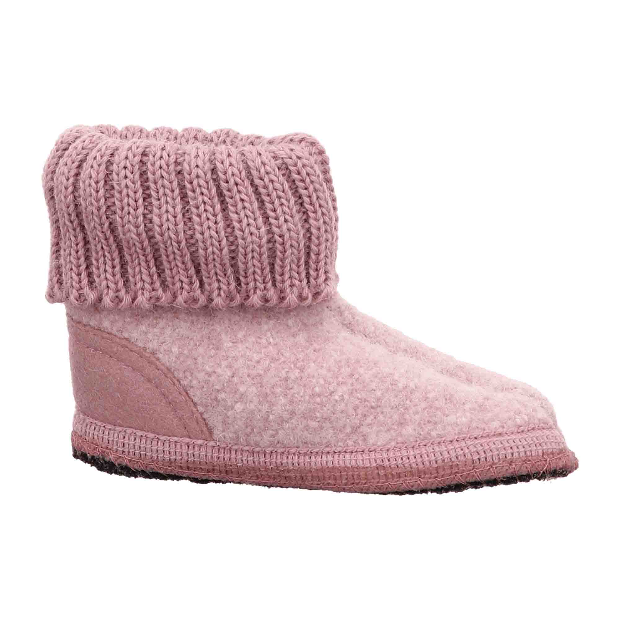 Haflinger Kids' Cozy Cabin Shoes 1898, Pink - Durable & Stylish