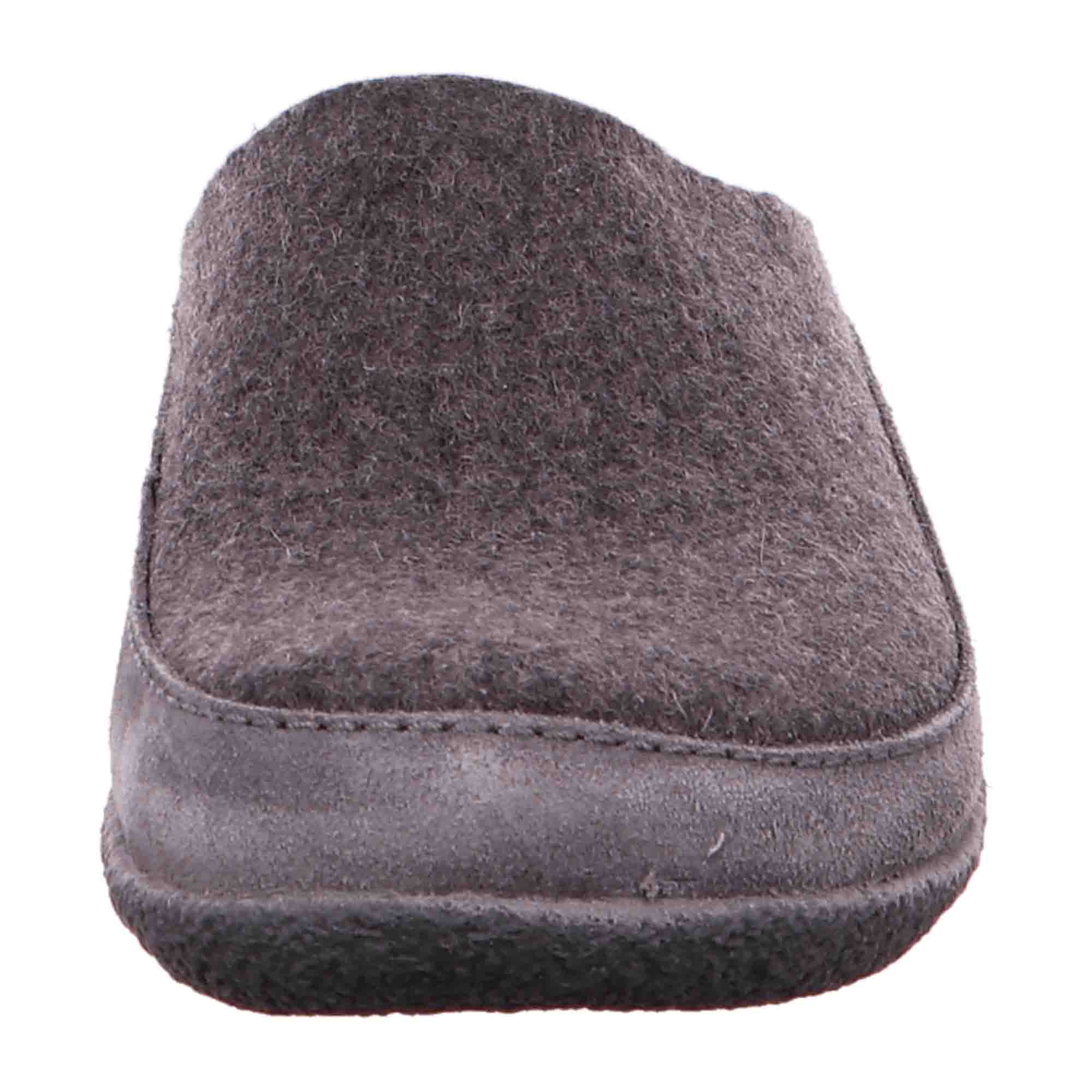 Haflinger Blizzard Graphite Men's Slippers, Grey - Comfortable & Durable