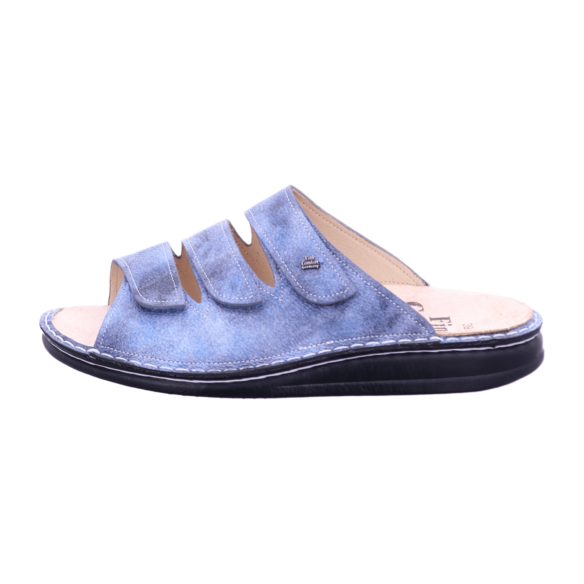 Finn Comfort Korfu Women's Comfort Sandals, Stylish Blue