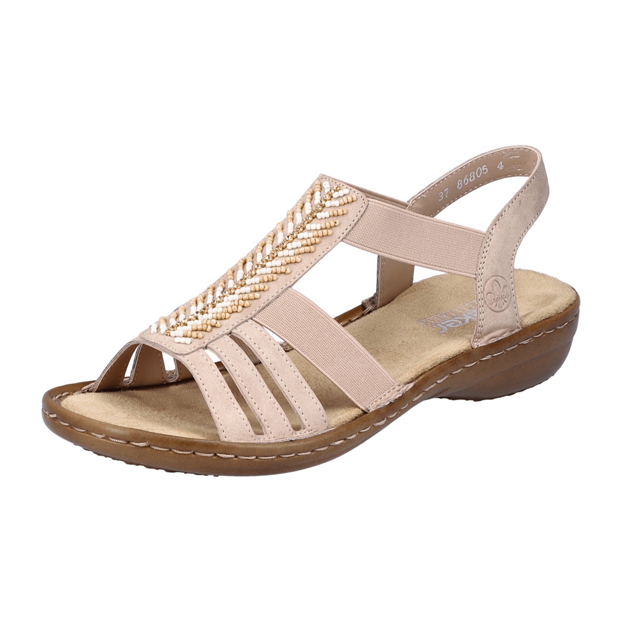 Rieker Women's Pink Sandals Comfortable Stylish Synthetic Strappy Summer Shoes