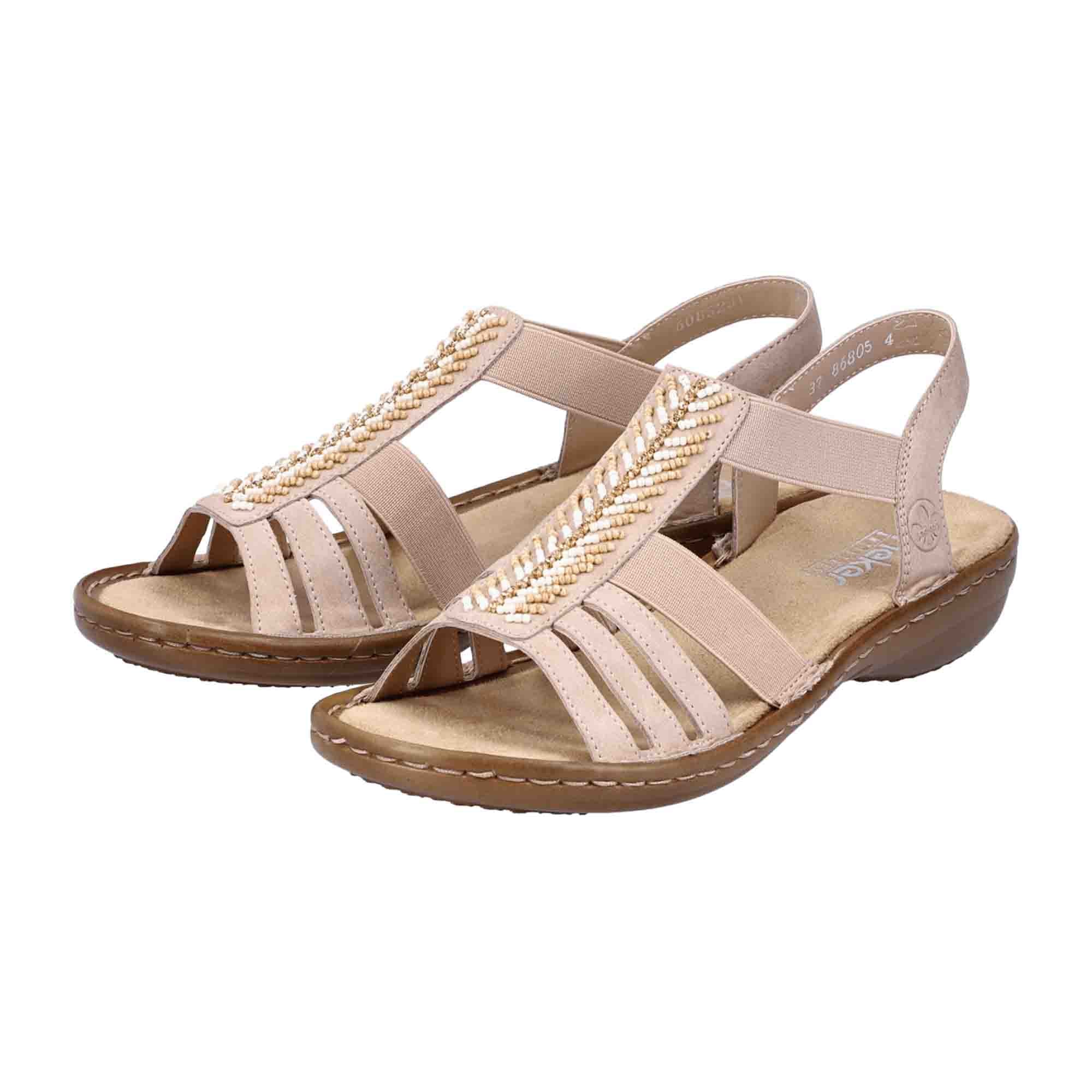 Rieker Women's Pink Sandals Comfortable Stylish Synthetic Strappy Summer Shoes