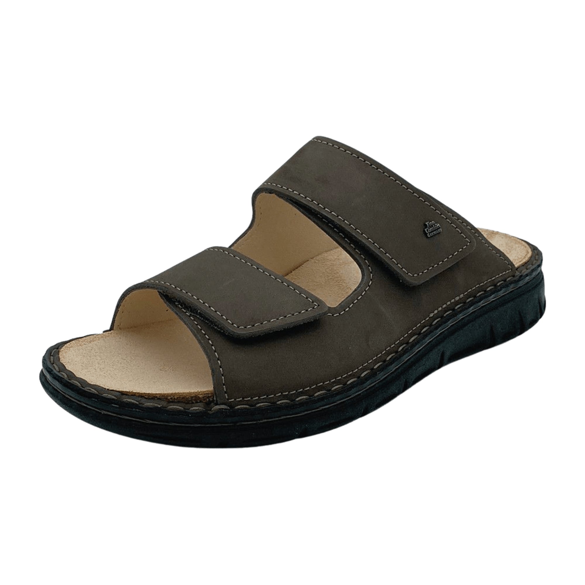 Finn Comfort RAB Men's Classic Slip-On Sandals, Elegant Brown