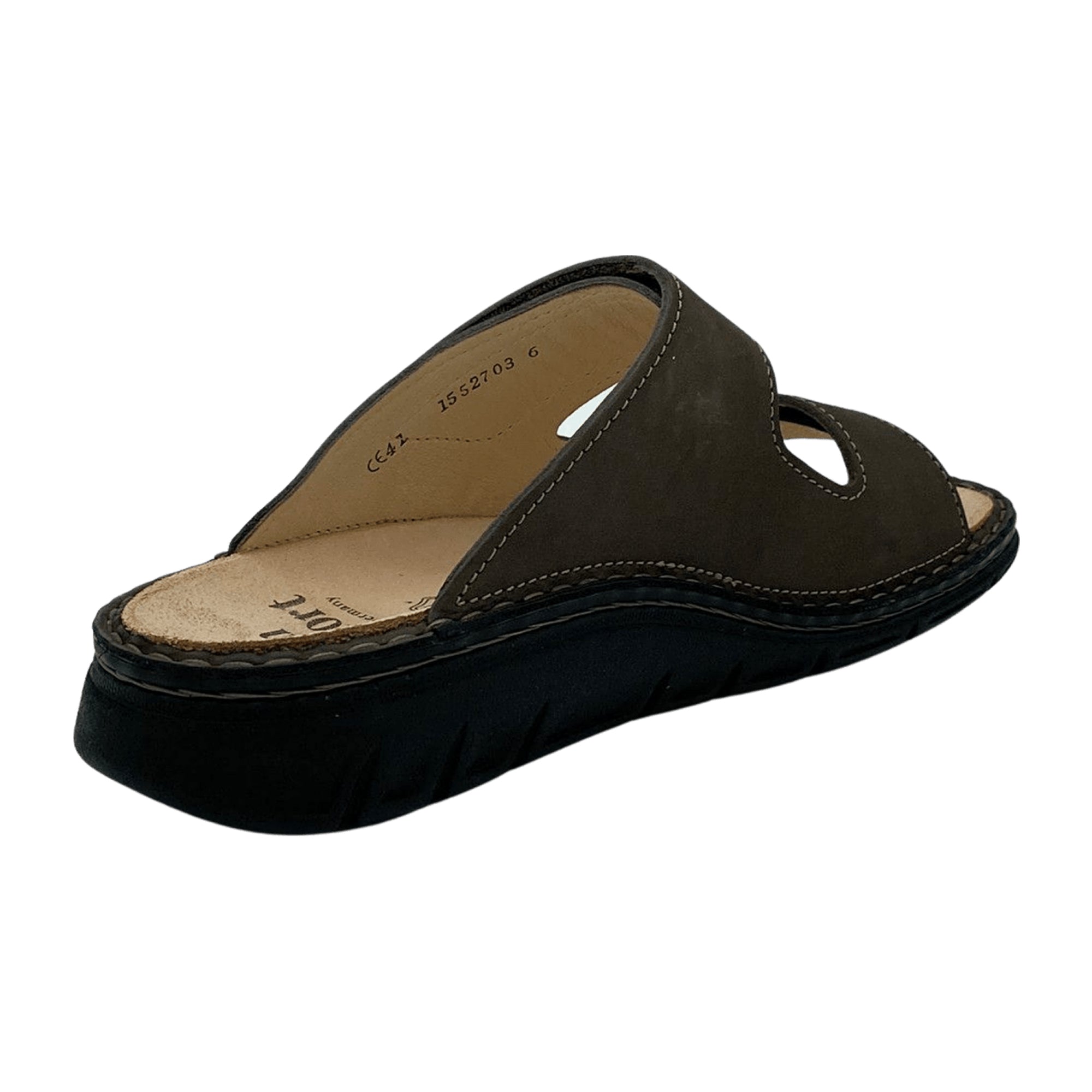 Finn Comfort RAB Men's Classic Slip-On Sandals, Elegant Brown