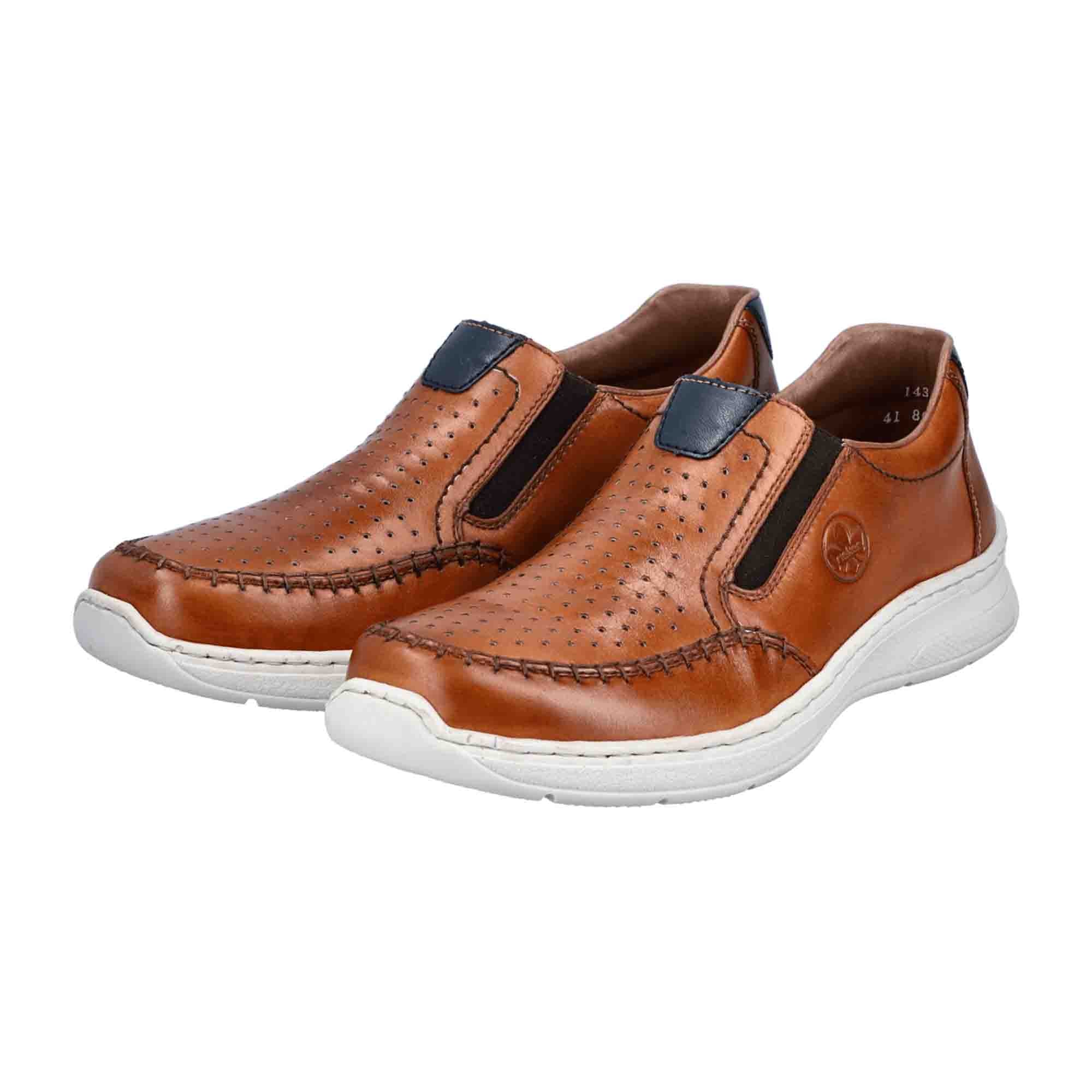 Rieker Men's Brown Comfort Slip-On Shoes - Buy Online with Fast Shipping