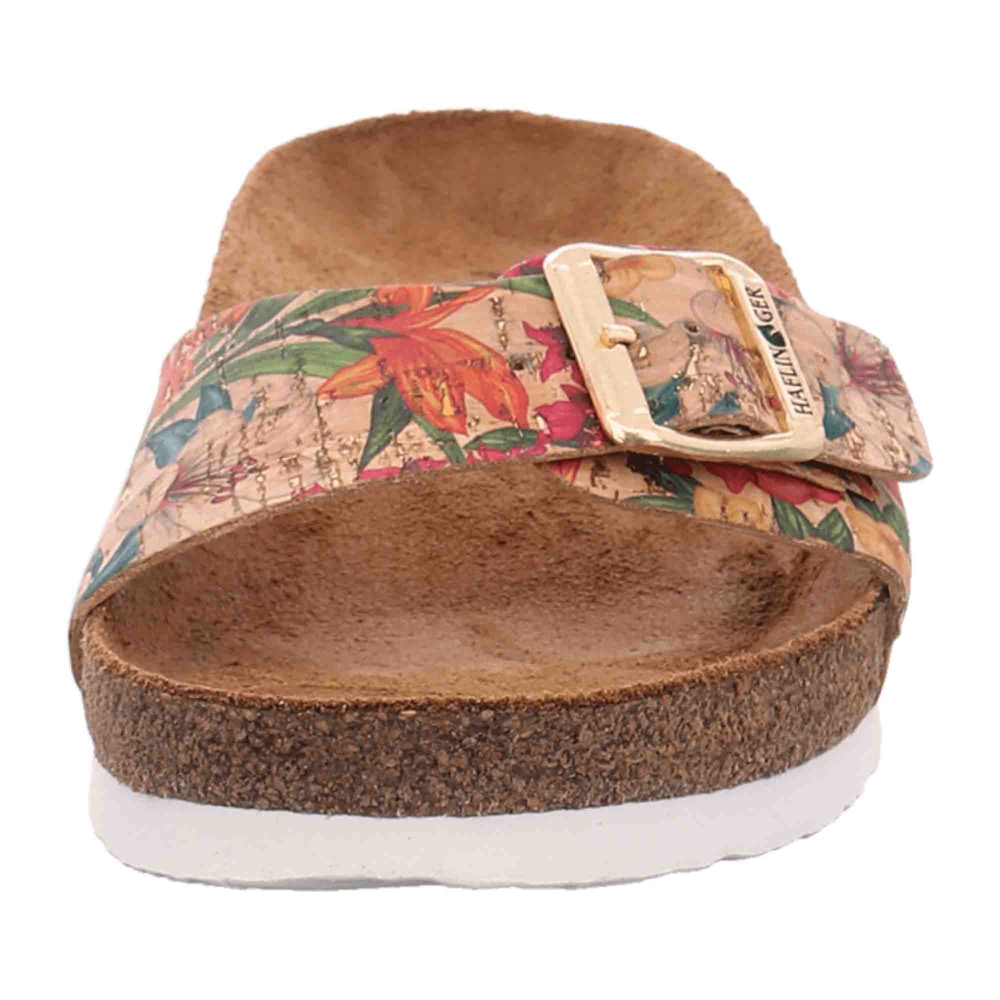 Haflinger Bio Gina Women's Sandals - Hibiscus Cork Multi, Size EU 37, Colorful