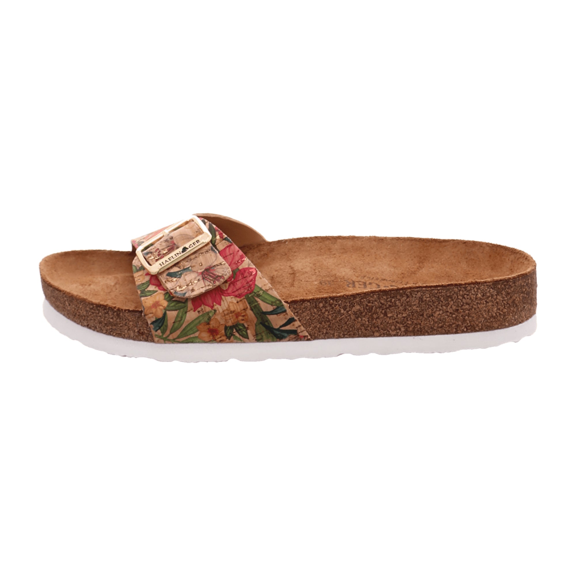 Haflinger Bio Gina Women's Sandals - Hibiscus Cork Multi, Size EU 37, Colorful