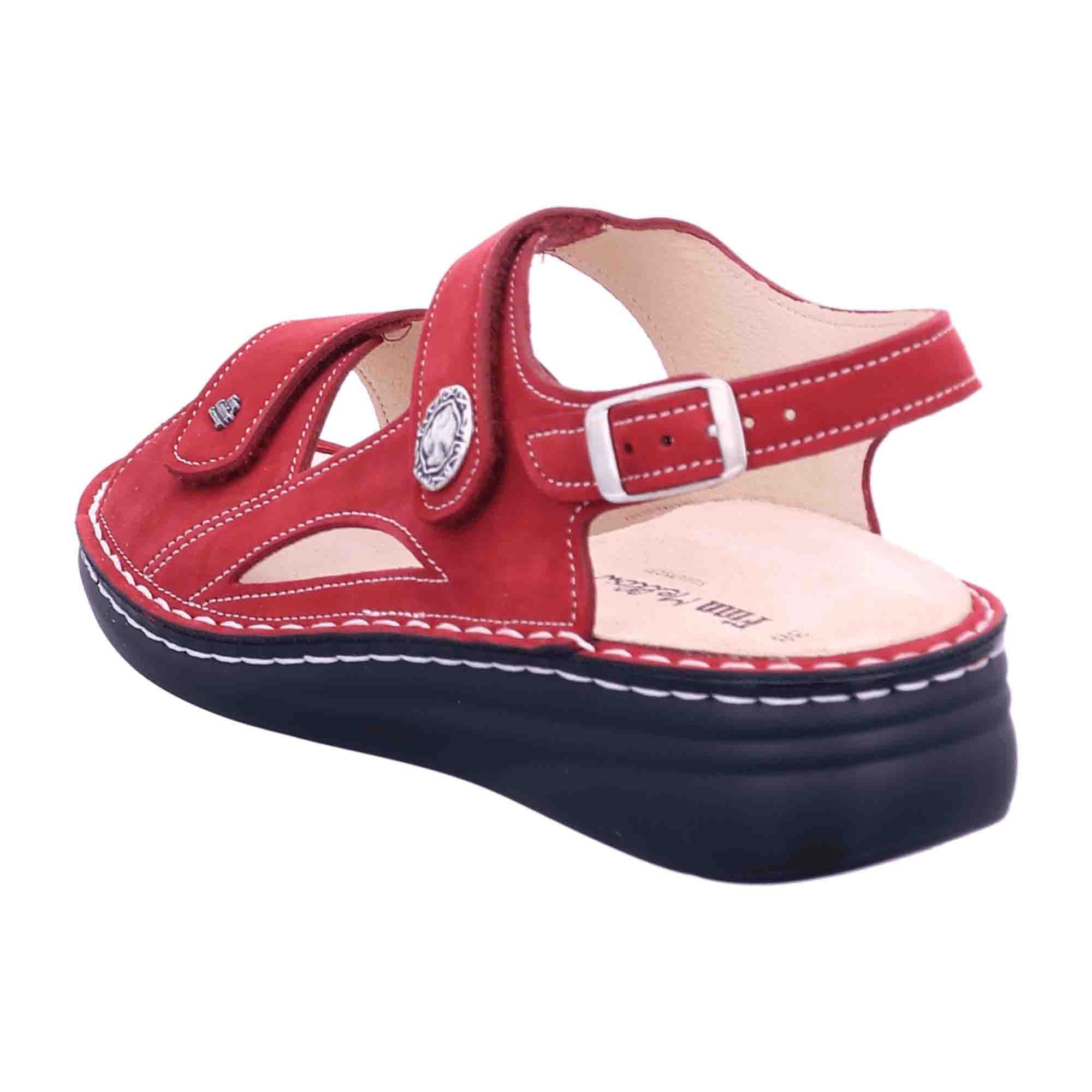 Finn Comfort Barbuda Women's Red Comfort Sandals - Stylish & Supportive