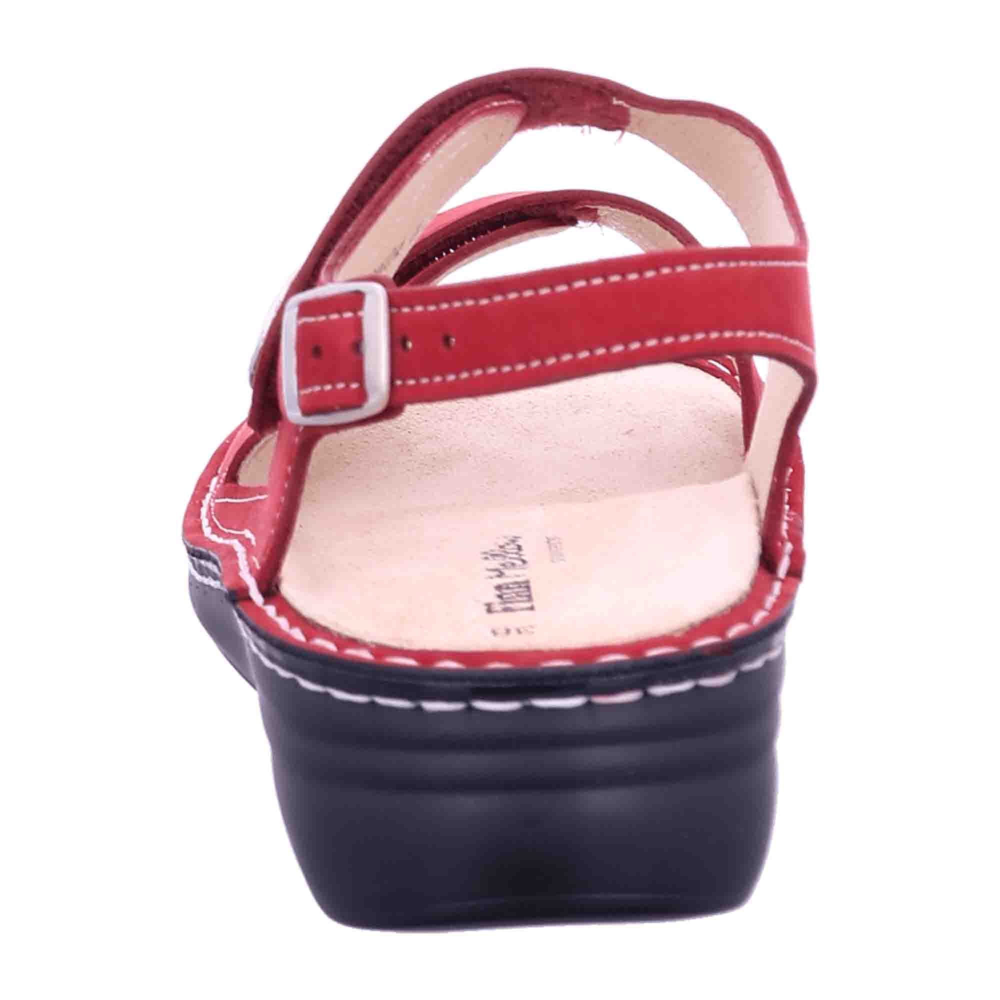 Finn Comfort Barbuda Women's Red Comfort Sandals - Stylish & Supportive