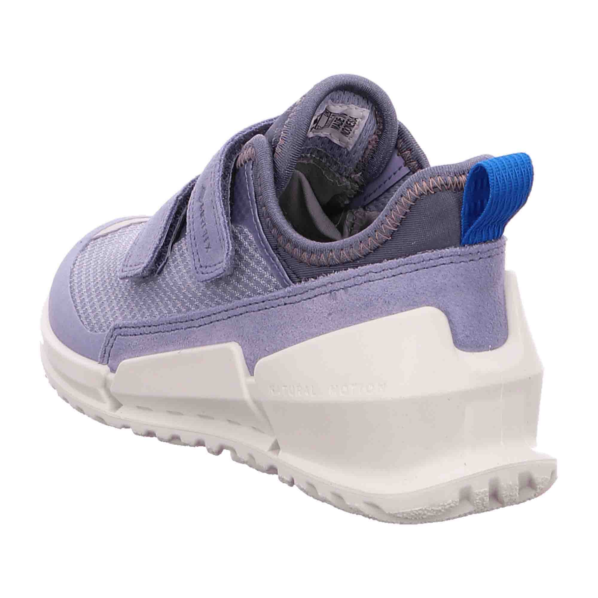 Ecco Biom Kids Gore-Tex Shoes - Durable, Waterproof, Blue with Purple Highlights, Velcro Closure - 711732