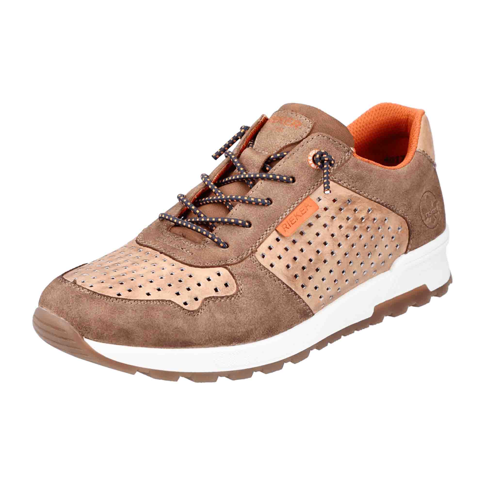 Rieker Brown Slip-On Shoes Comfortable Synthetic Leather Casual Footwear