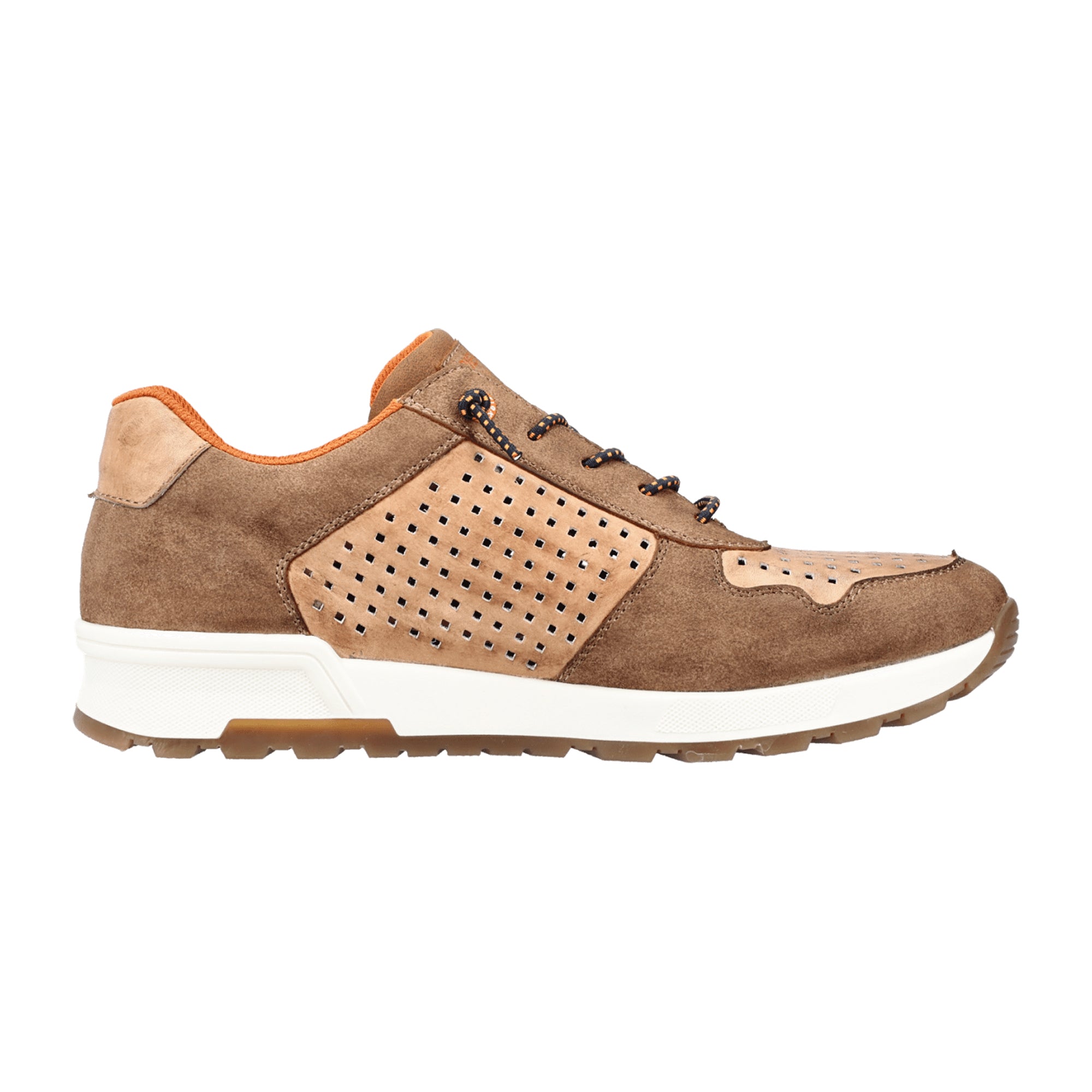 Rieker Brown Slip-On Shoes Comfortable Synthetic Leather Casual Footwear