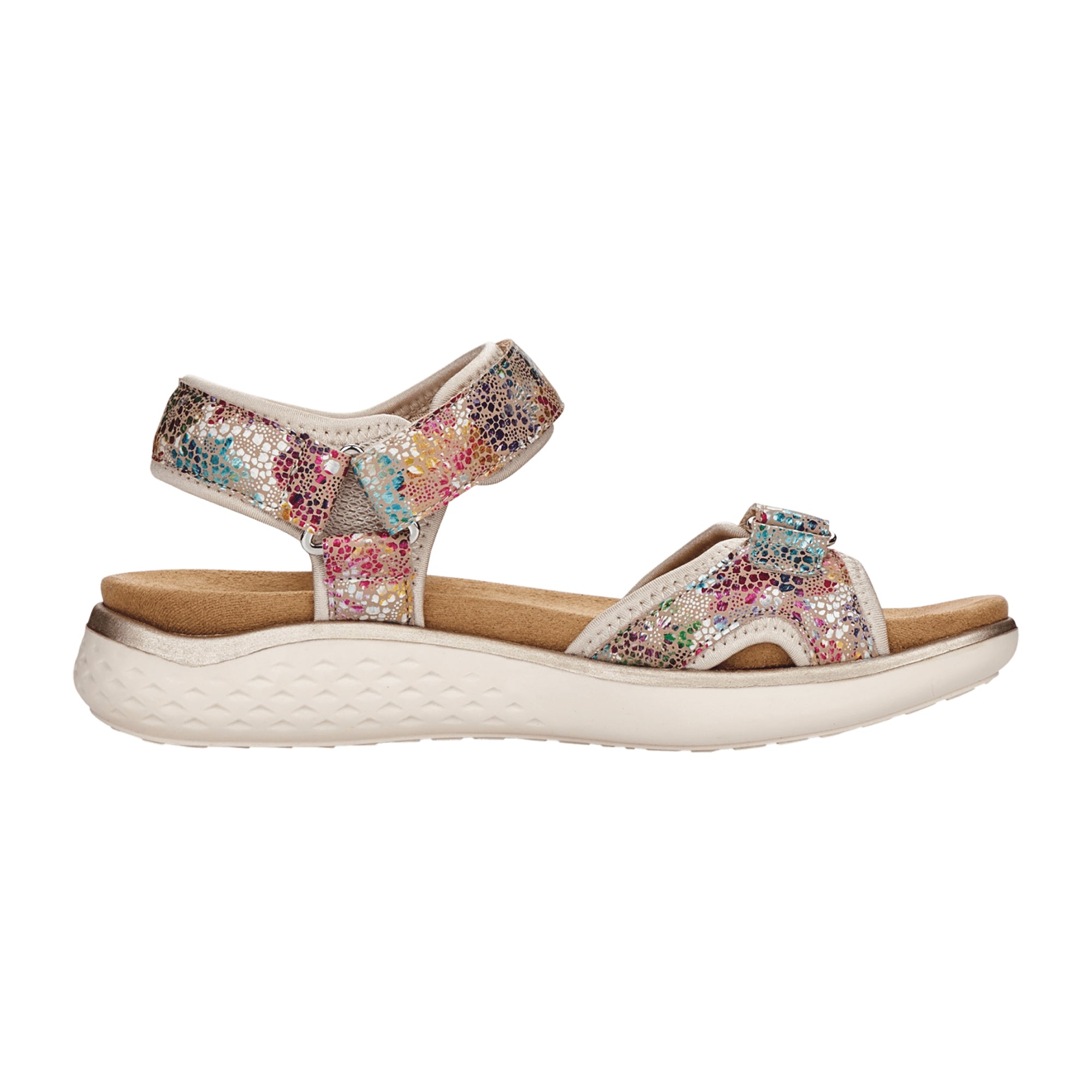 Remonte Women's Colorful Sandals Comfortable Summer Shoes Textile Lining