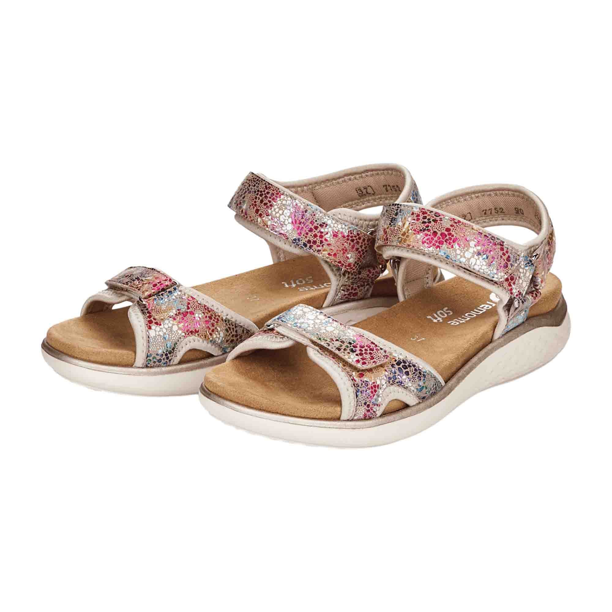 Remonte Women's Colorful Sandals Comfortable Summer Shoes Textile Lining