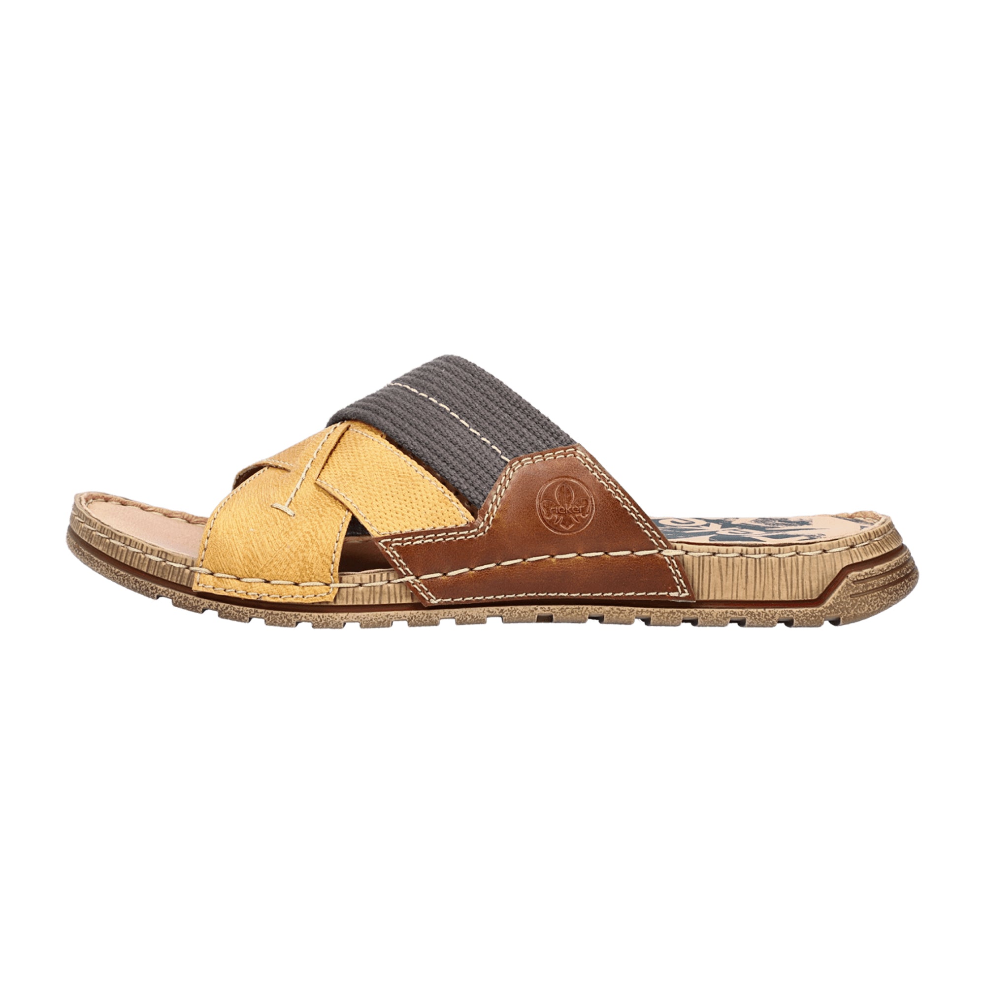 Rieker Comfortable Yellow Sandals for Men Available Online Fast Shipping