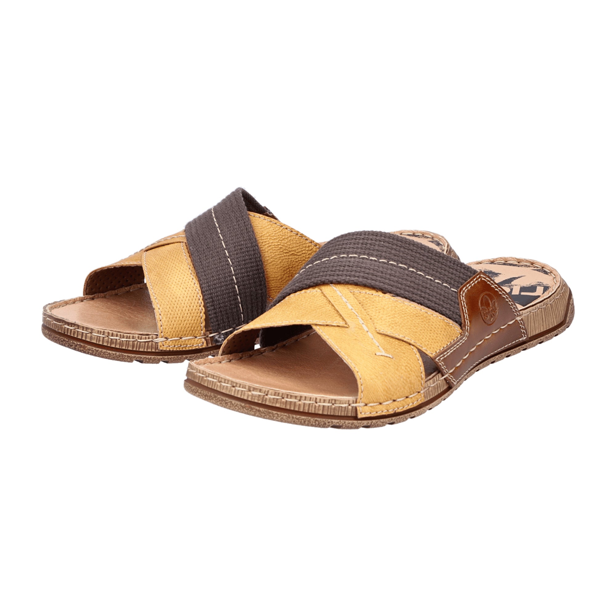 Rieker Comfortable Yellow Sandals for Men Available Online Fast Shipping