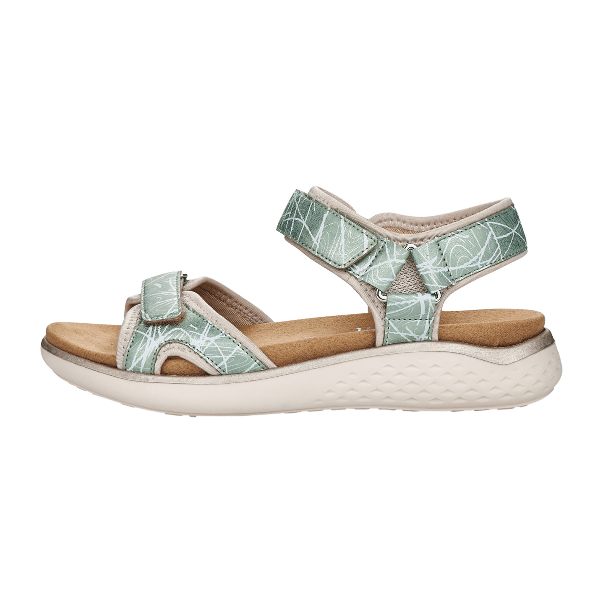 Remonte Women's Comfort Sandals Green Spring Summer Footwear