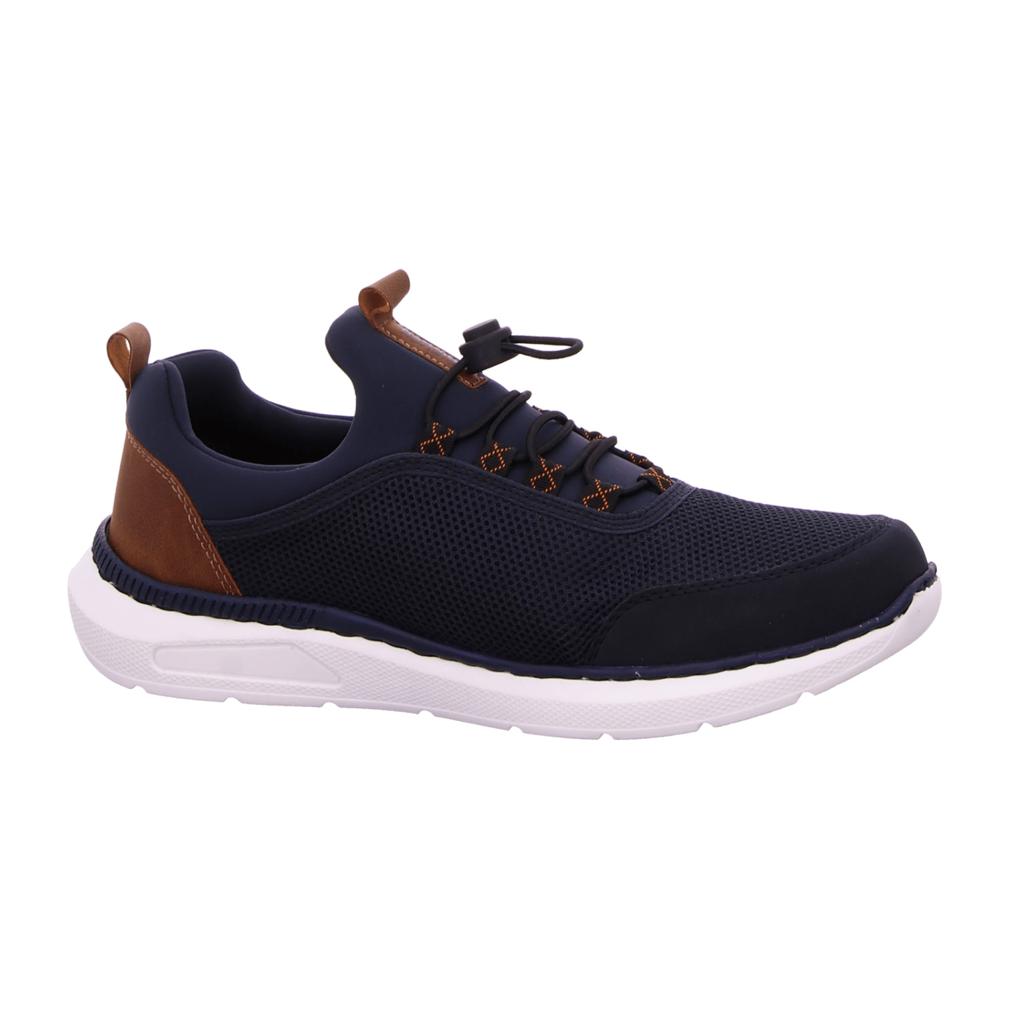 Rieker Men's Blue Lace-Up Sneakers Comfortable Sporty Casual Shoes