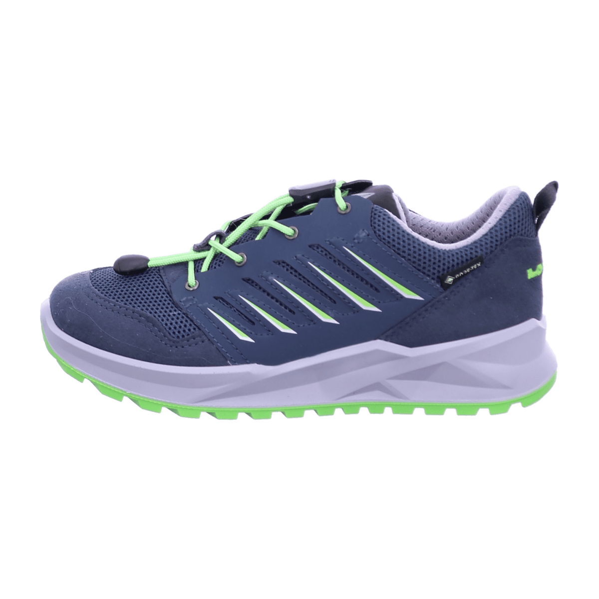 LOWA Axos GTX LO Junior Kids Trekking Shoes - Breathable Blue Green