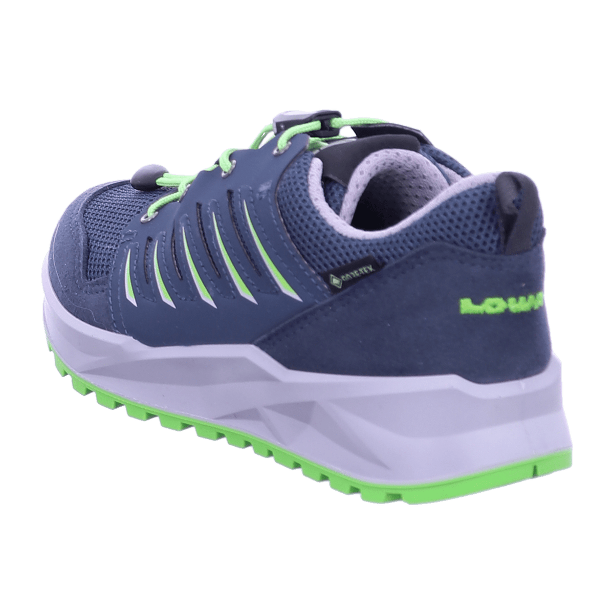 LOWA Axos GTX LO Junior Kids Trekking Shoes - Breathable Blue Green