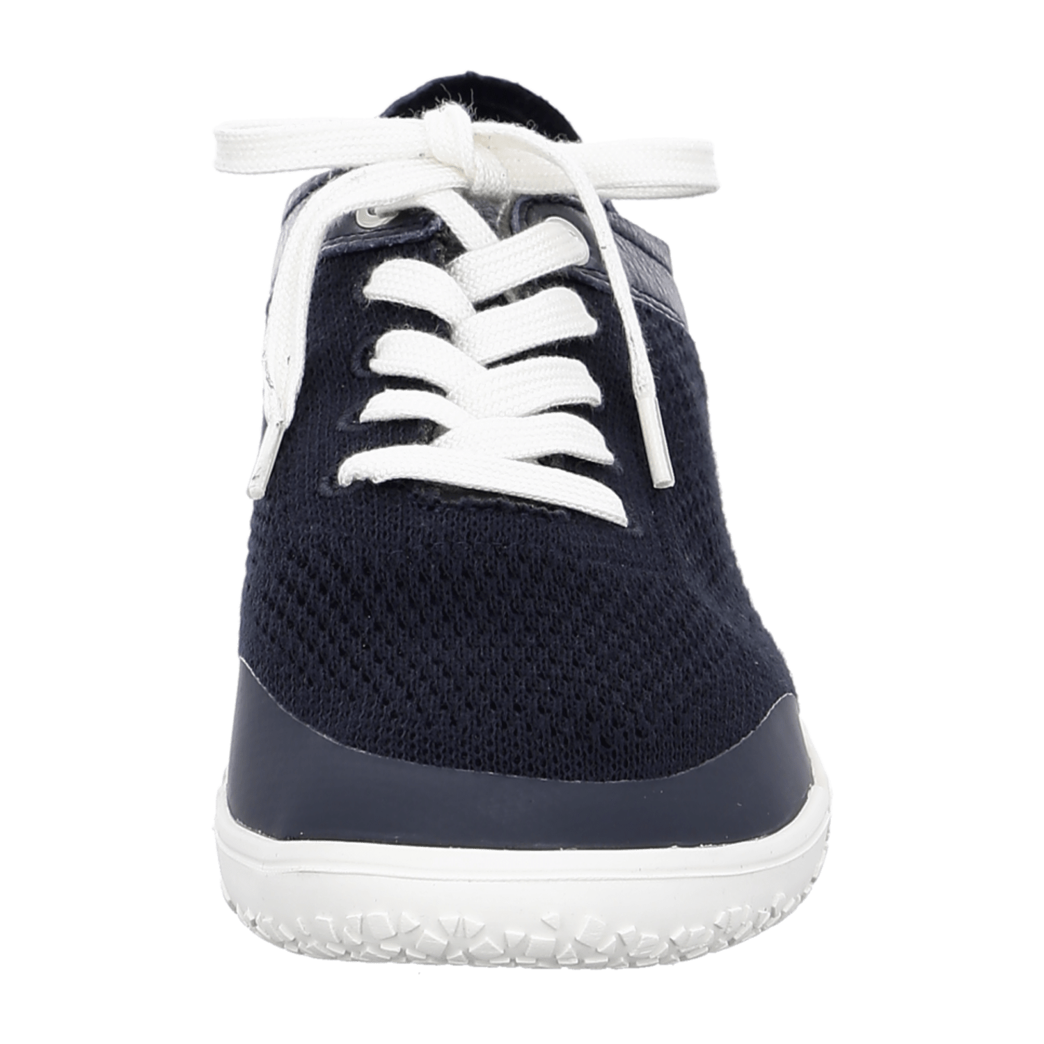 ARA Nature Sneaker for Women - Blue Lace-Up Suede and Textile Sneakers with Rubber Sole