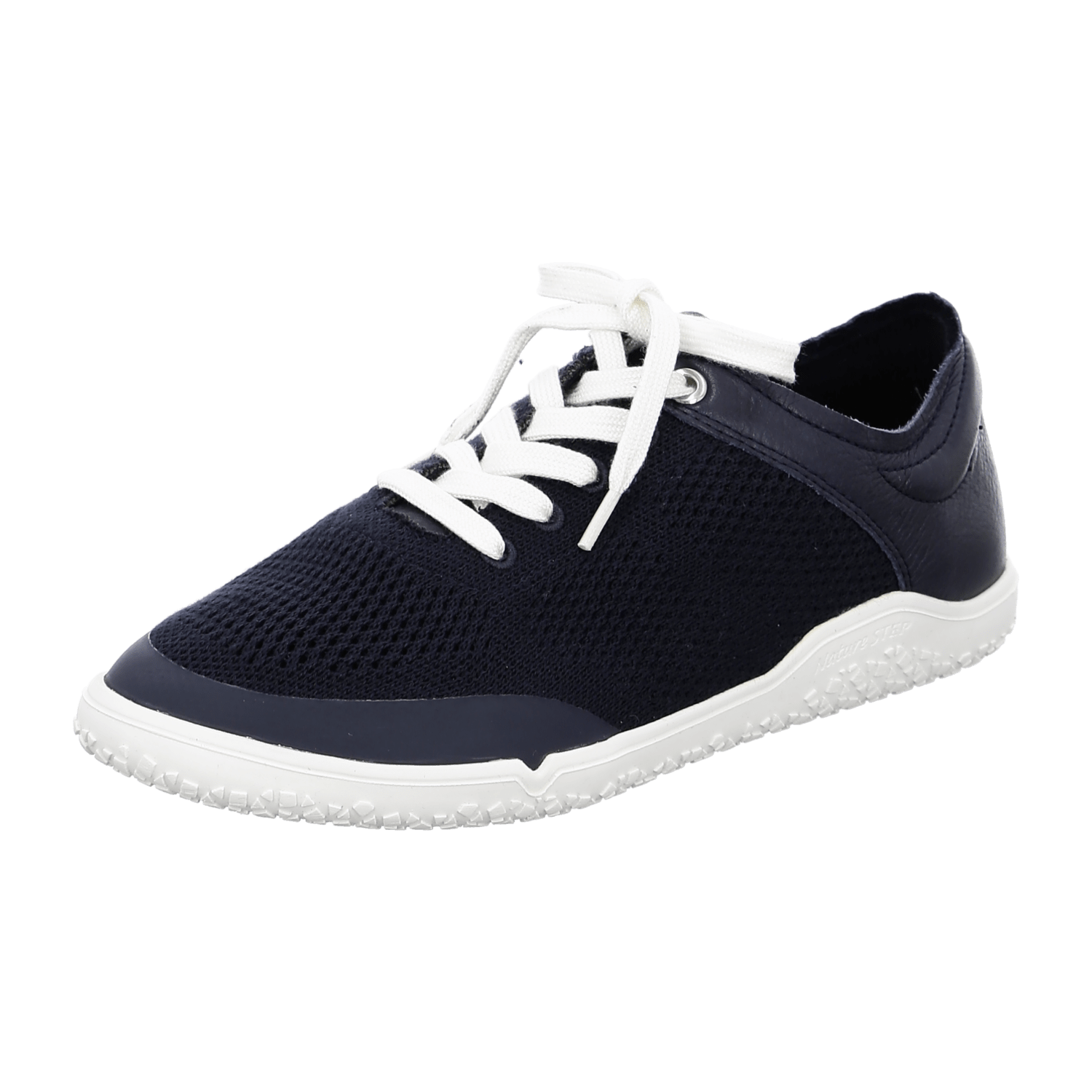 ARA Nature Sneaker for Women - Blue Lace-Up Suede and Textile Sneakers with Rubber Sole