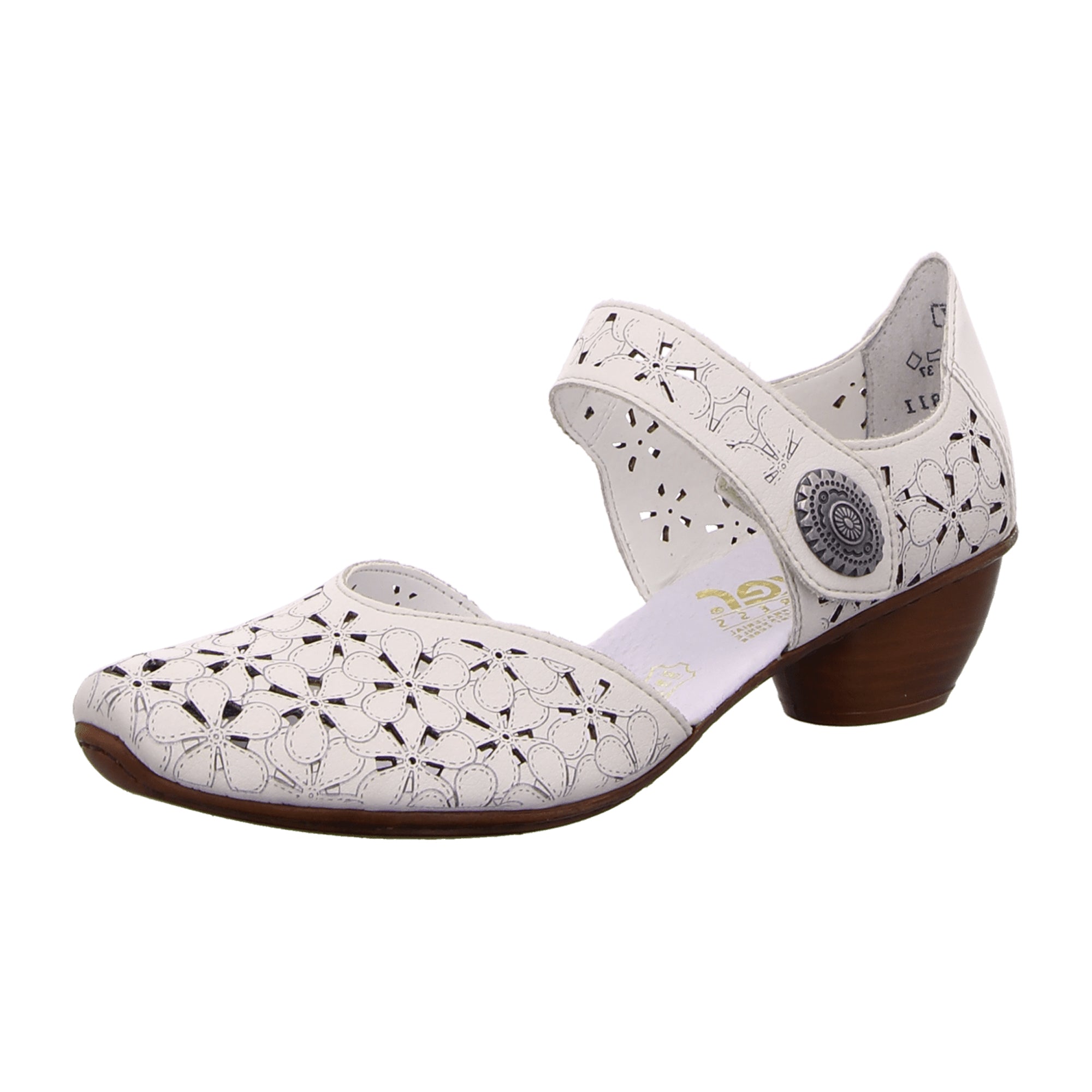 Rieker Comfortable White Pumps for Women Model 43786-80