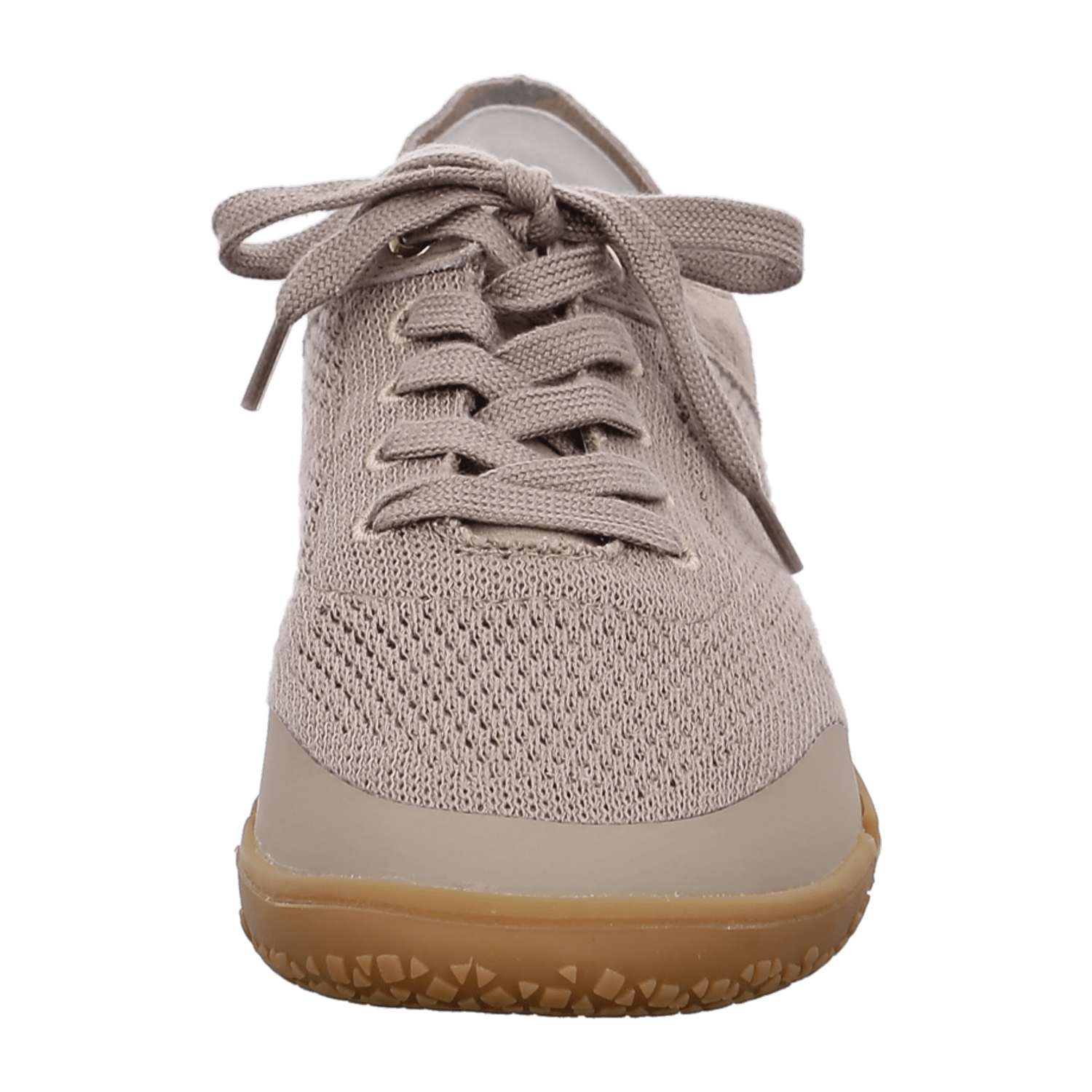 ARA Nature Sneaker for Women - Beige Suede and Textile Lace-Up with Rubber Sole