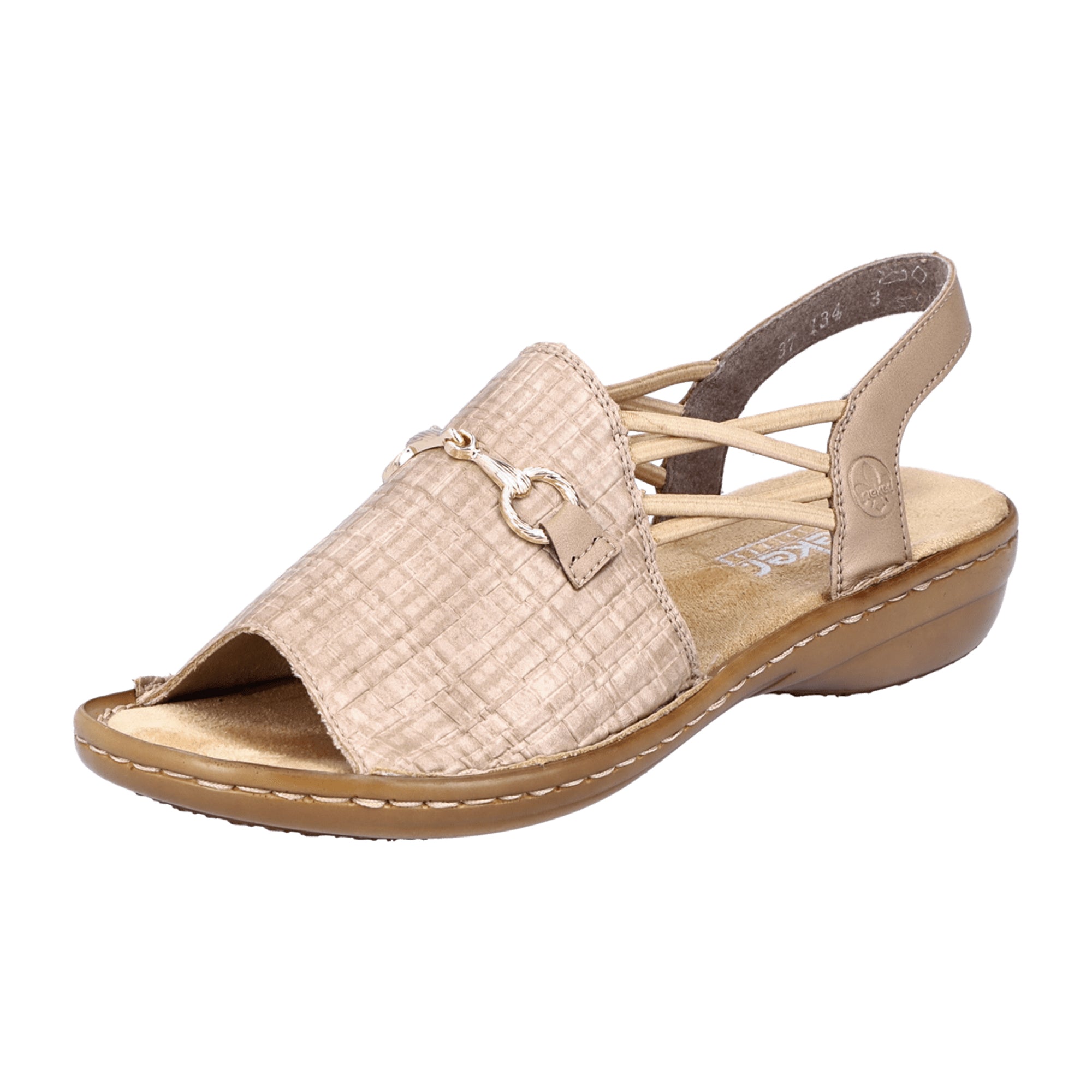 Rieker FSK Beige Sandals for Women Spring Summer Collection
