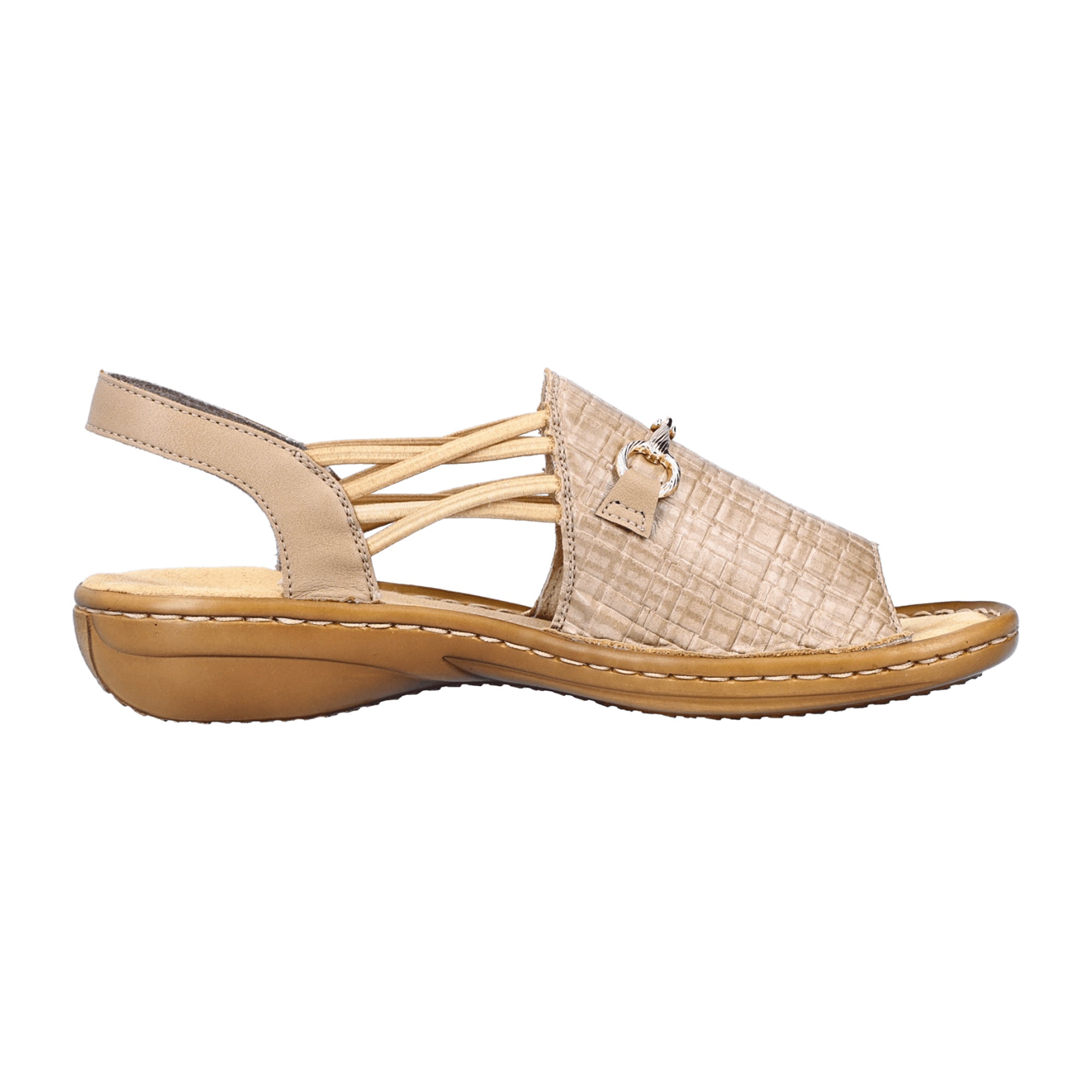 Rieker FSK Beige Sandals for Women Spring Summer Collection