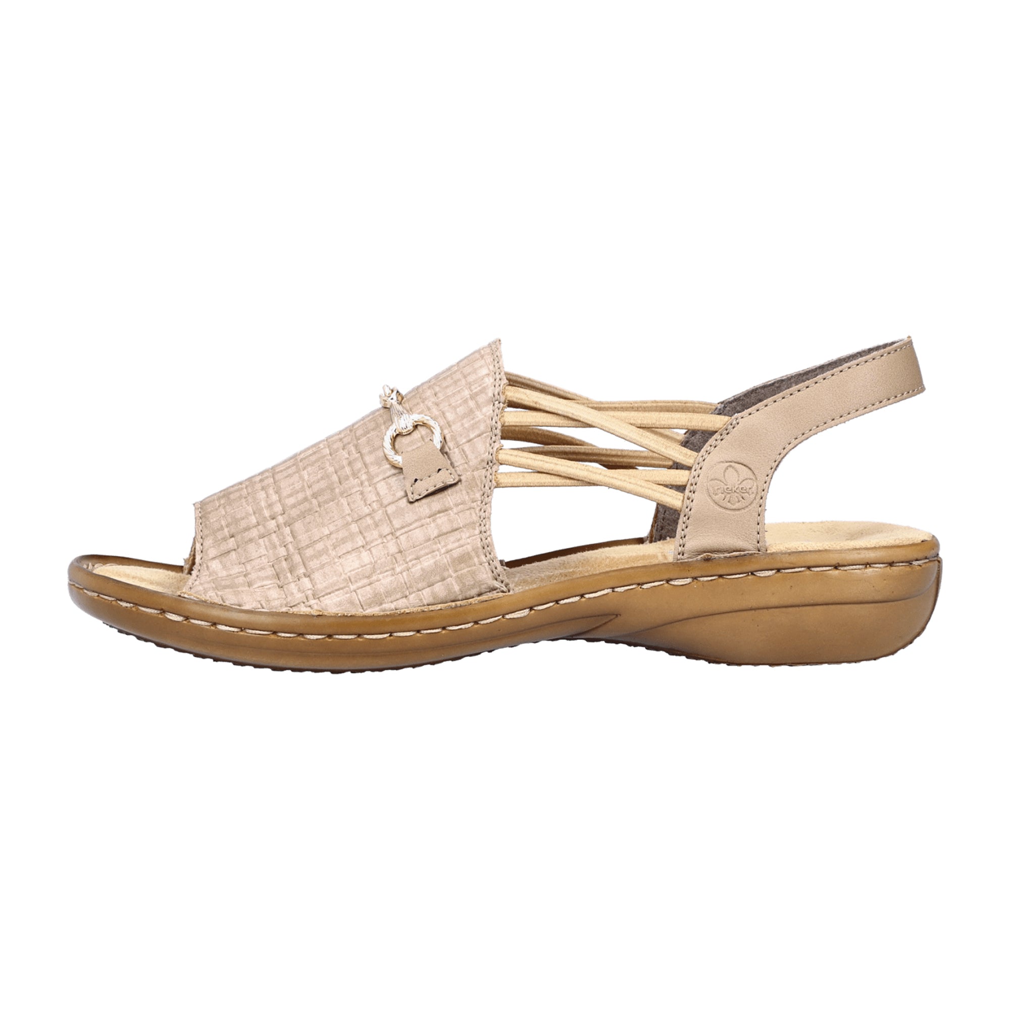 Rieker FSK Beige Sandals for Women Spring Summer Collection