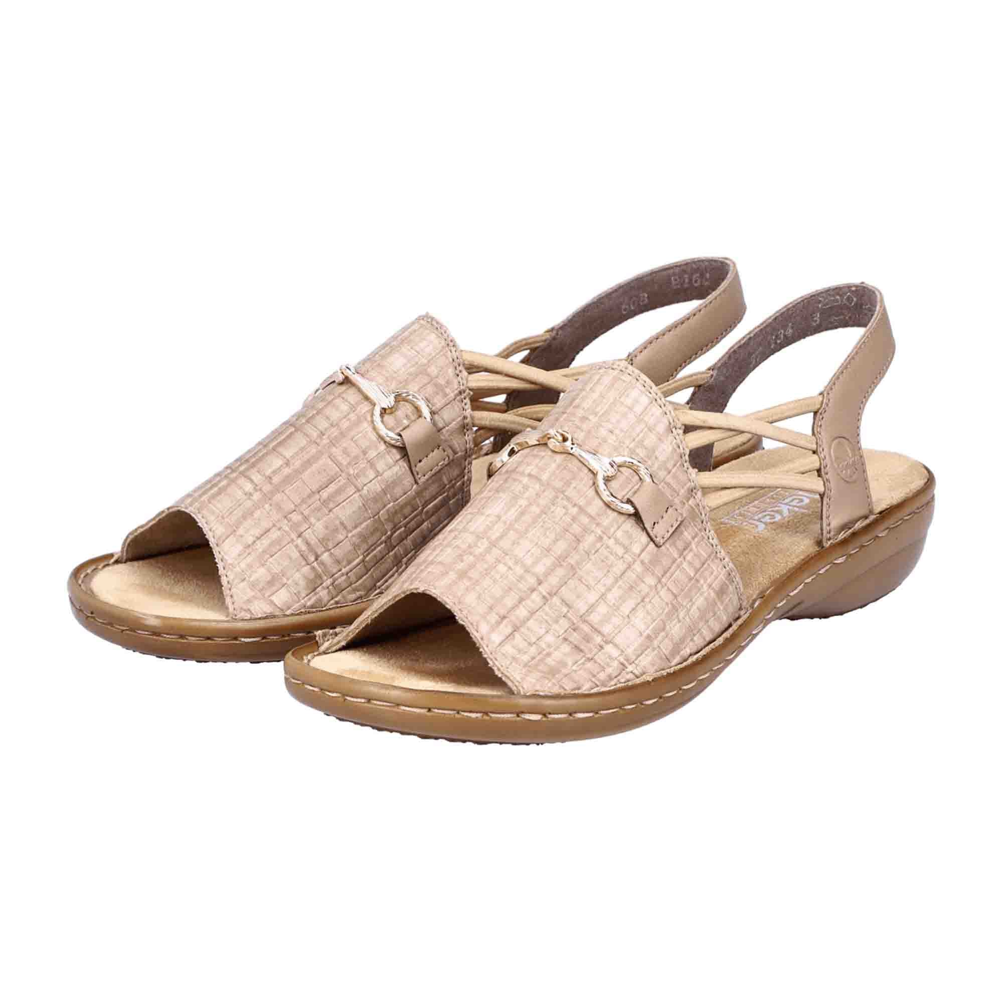 Rieker FSK Beige Sandals for Women Spring Summer Collection