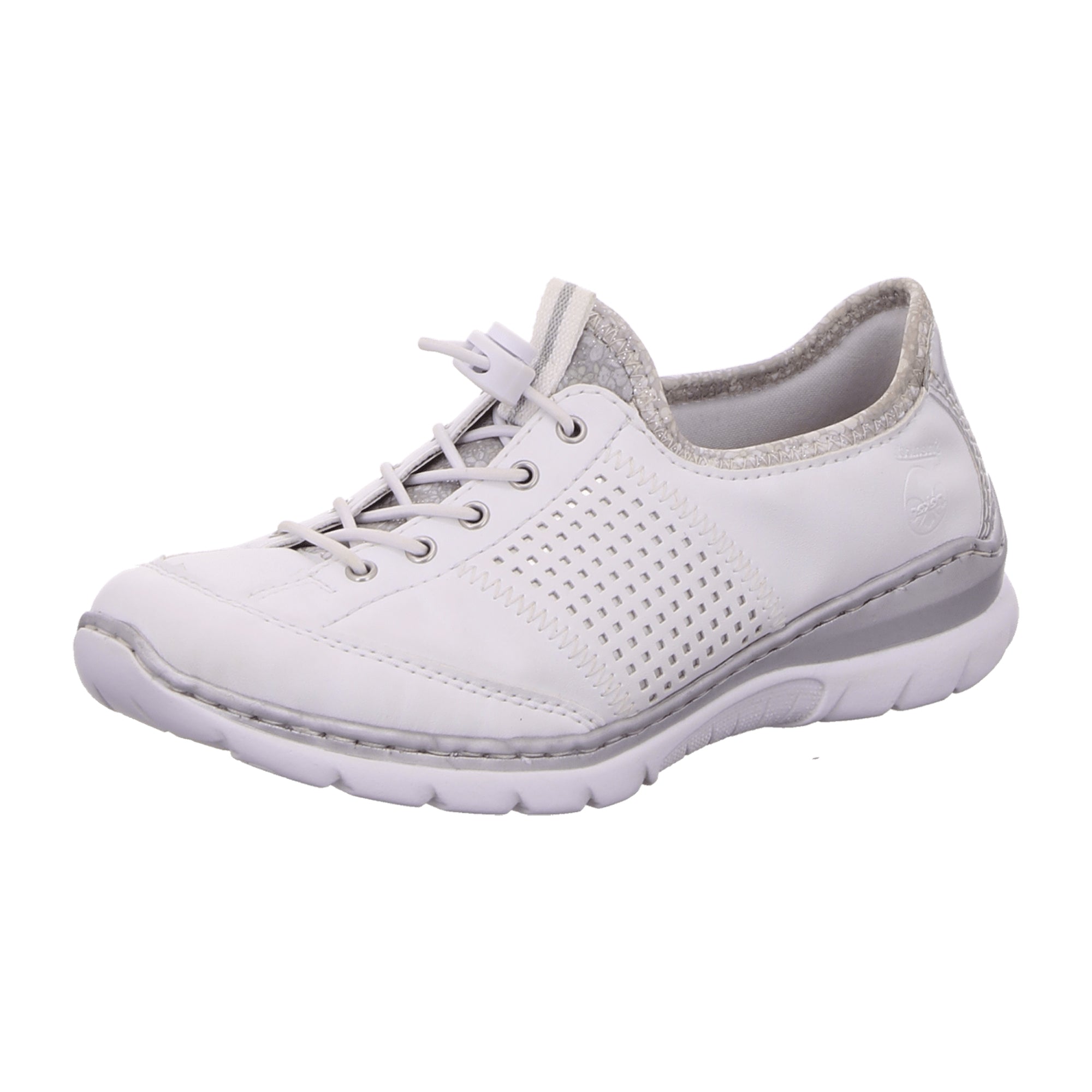 Rieker Comfortable Lace-Up Shoes for Women in White