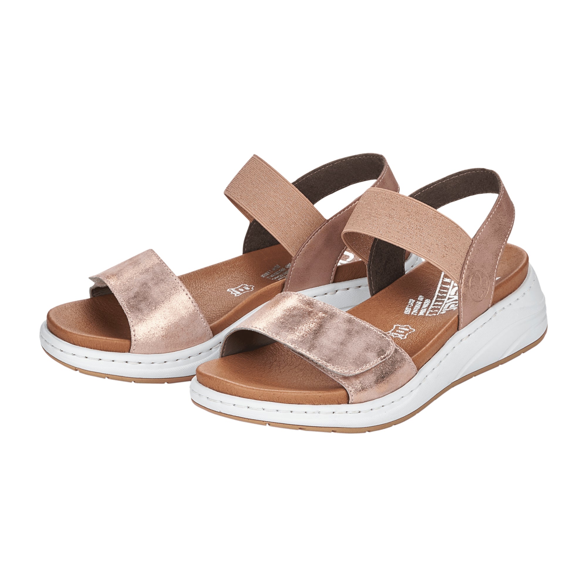 Rieker FSK Women's Sandals in Pink Comfortable Spring Summer Footwear