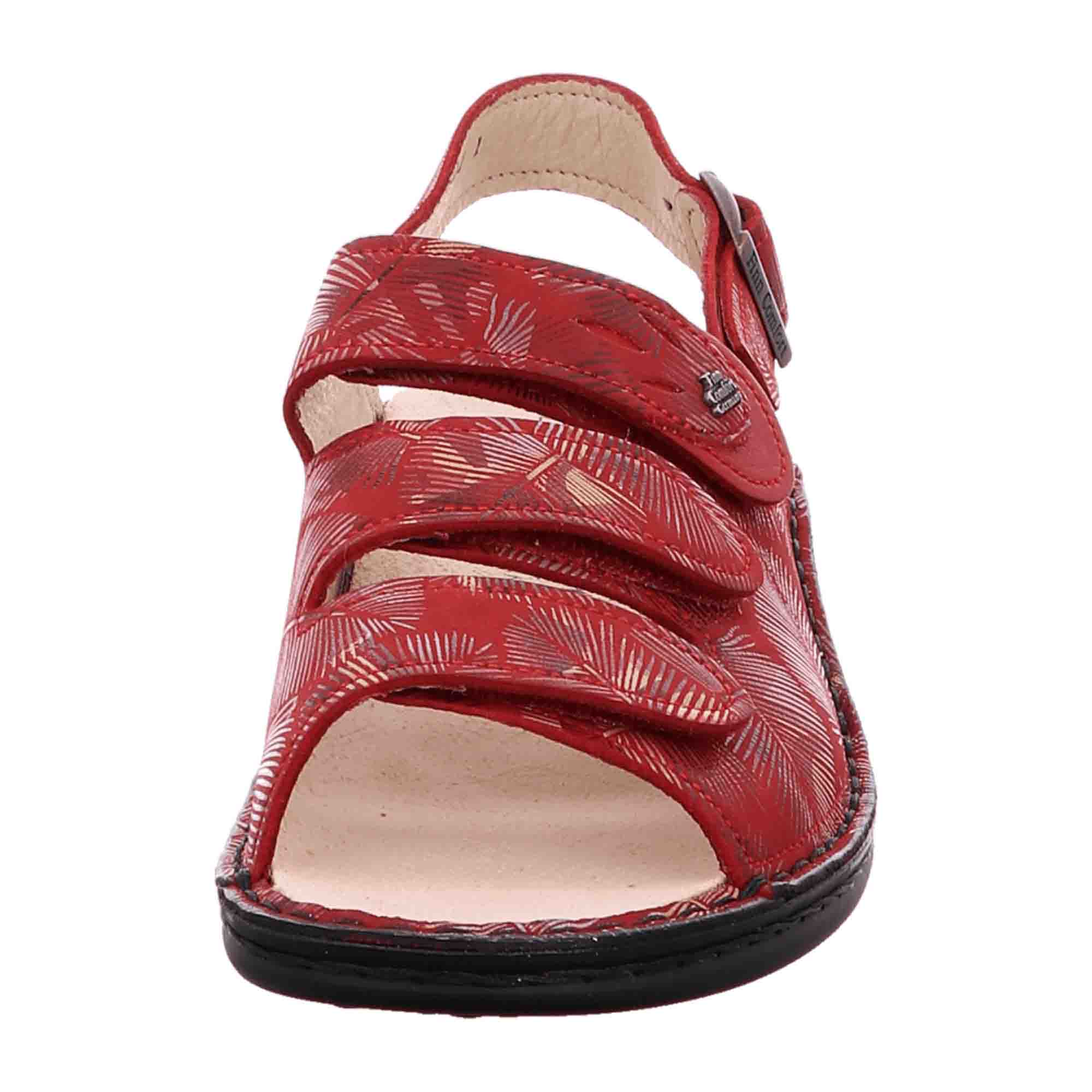 Finn Comfort Saloniki Women's Sandals - Vibrant Red, Comfortable and Stylish