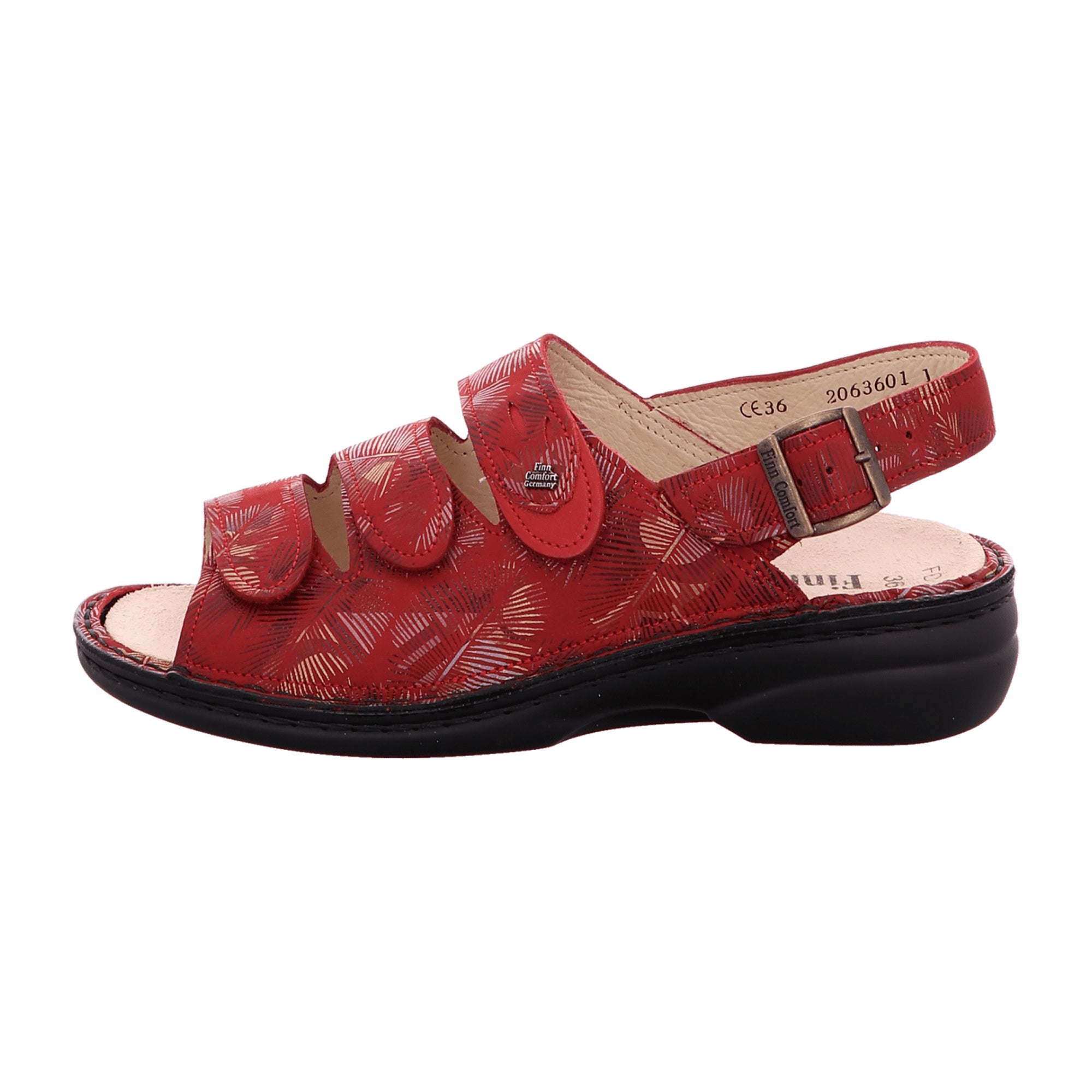 Finn Comfort Saloniki Women's Sandals - Vibrant Red, Comfortable and Stylish