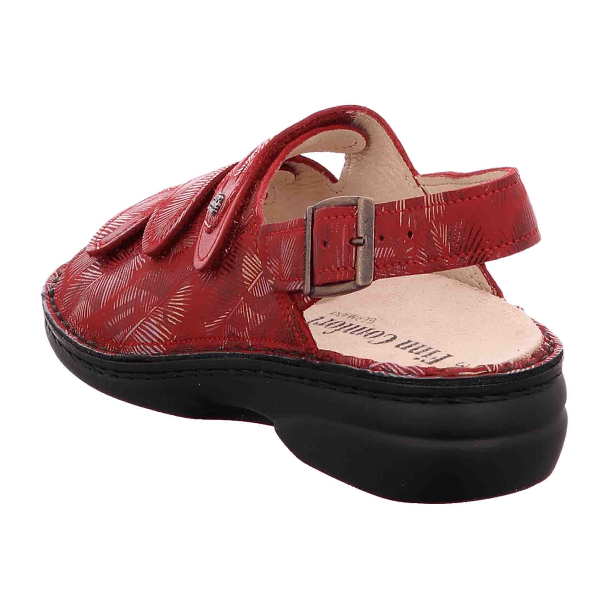 Finn Comfort Saloniki Women's Sandals - Vibrant Red, Comfortable and Stylish