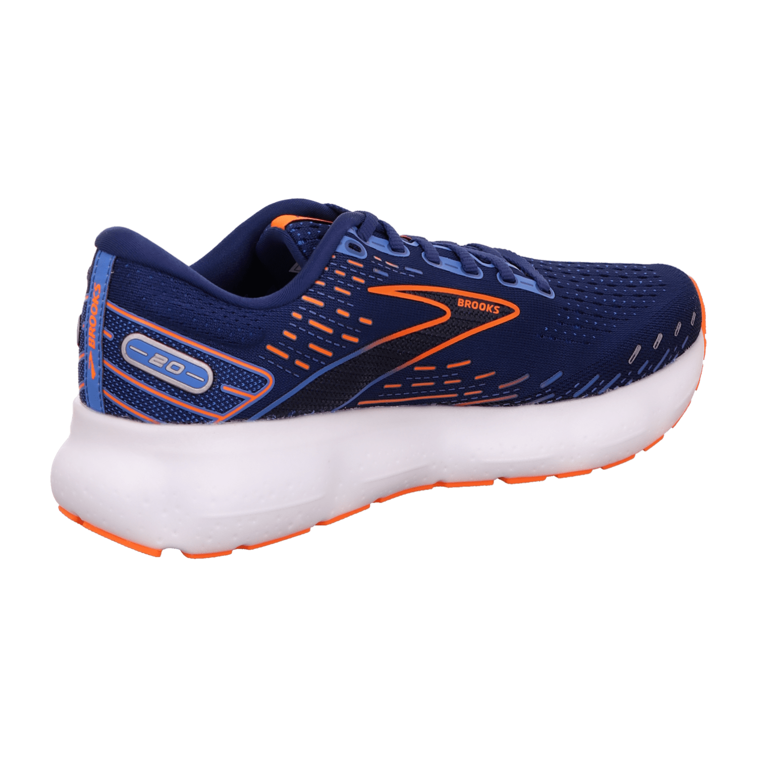 Brooks Glycerin 20 Men Blue Running Shoes Leather Textile