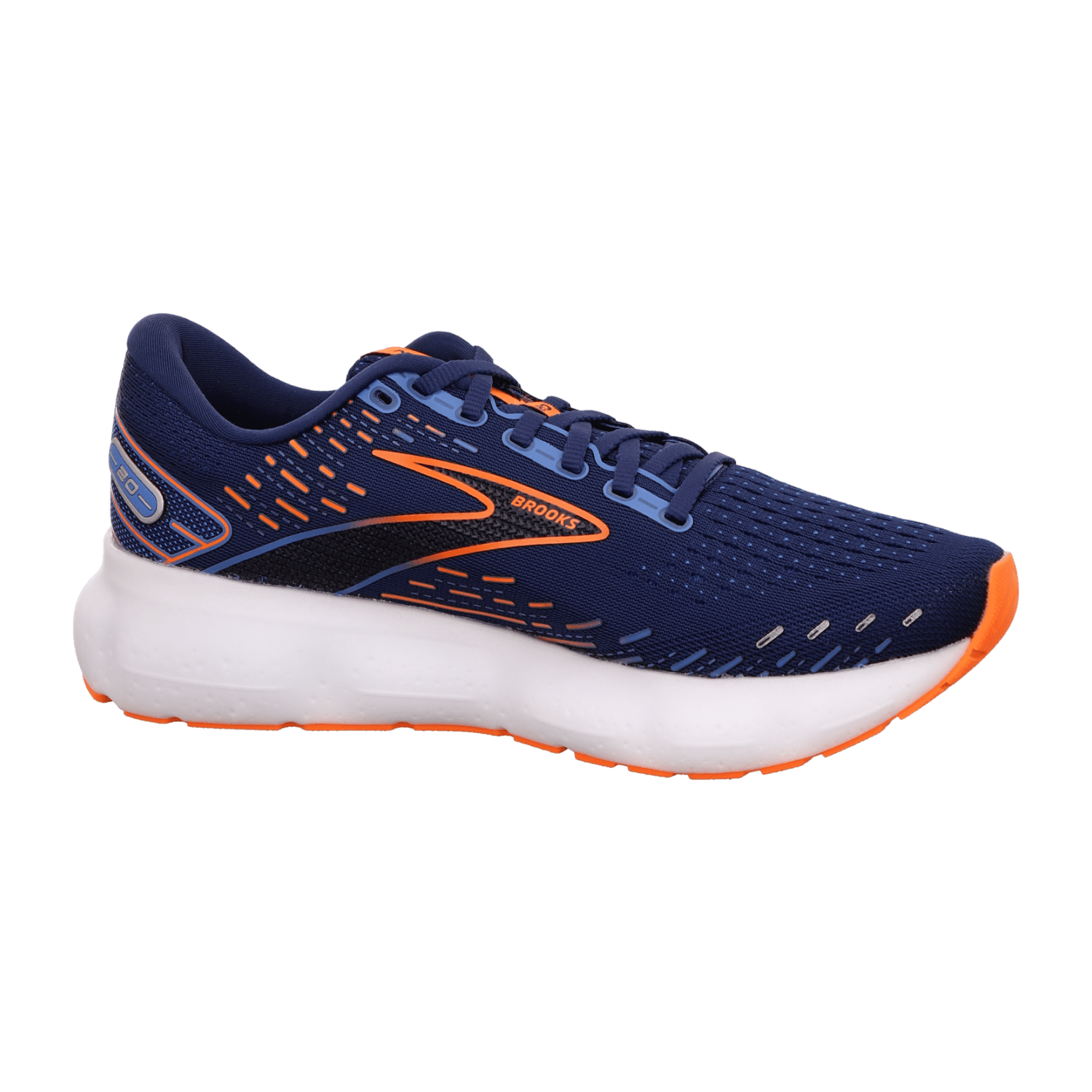 Brooks Glycerin 20 Men's Running Shoes Lace-Up Blue Depths/Palace Blue