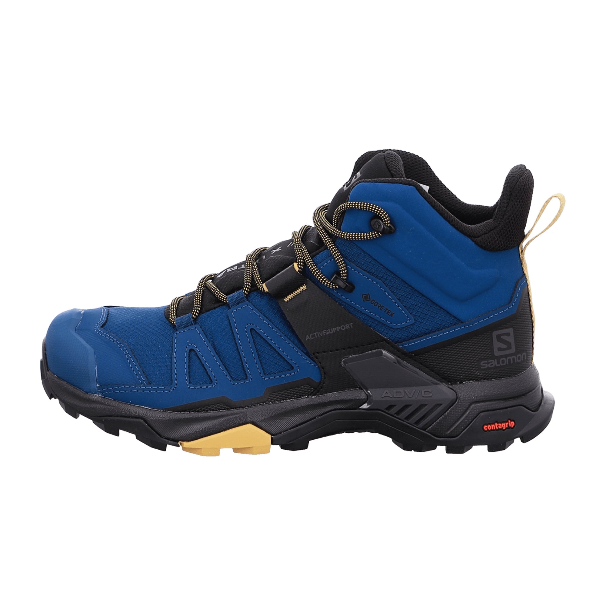 Salomon X Ultra 4 Mid GTX for men, blue, shoes