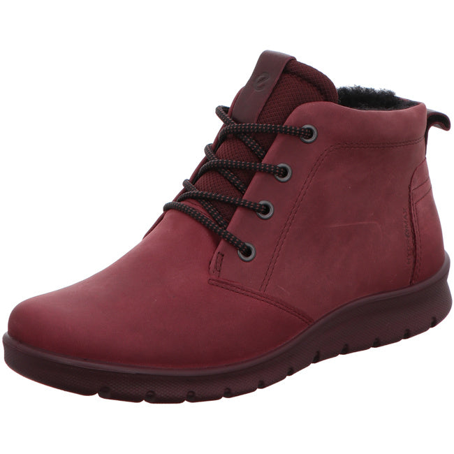 Ecco comfortable ankle boots for women red - Bartel-Shop