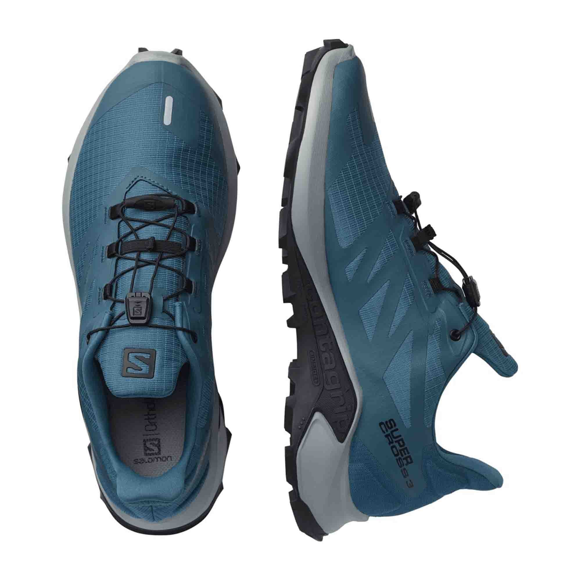 Salomon shoes SUPERCROSS 3 Mallard Bl for men, turquoise