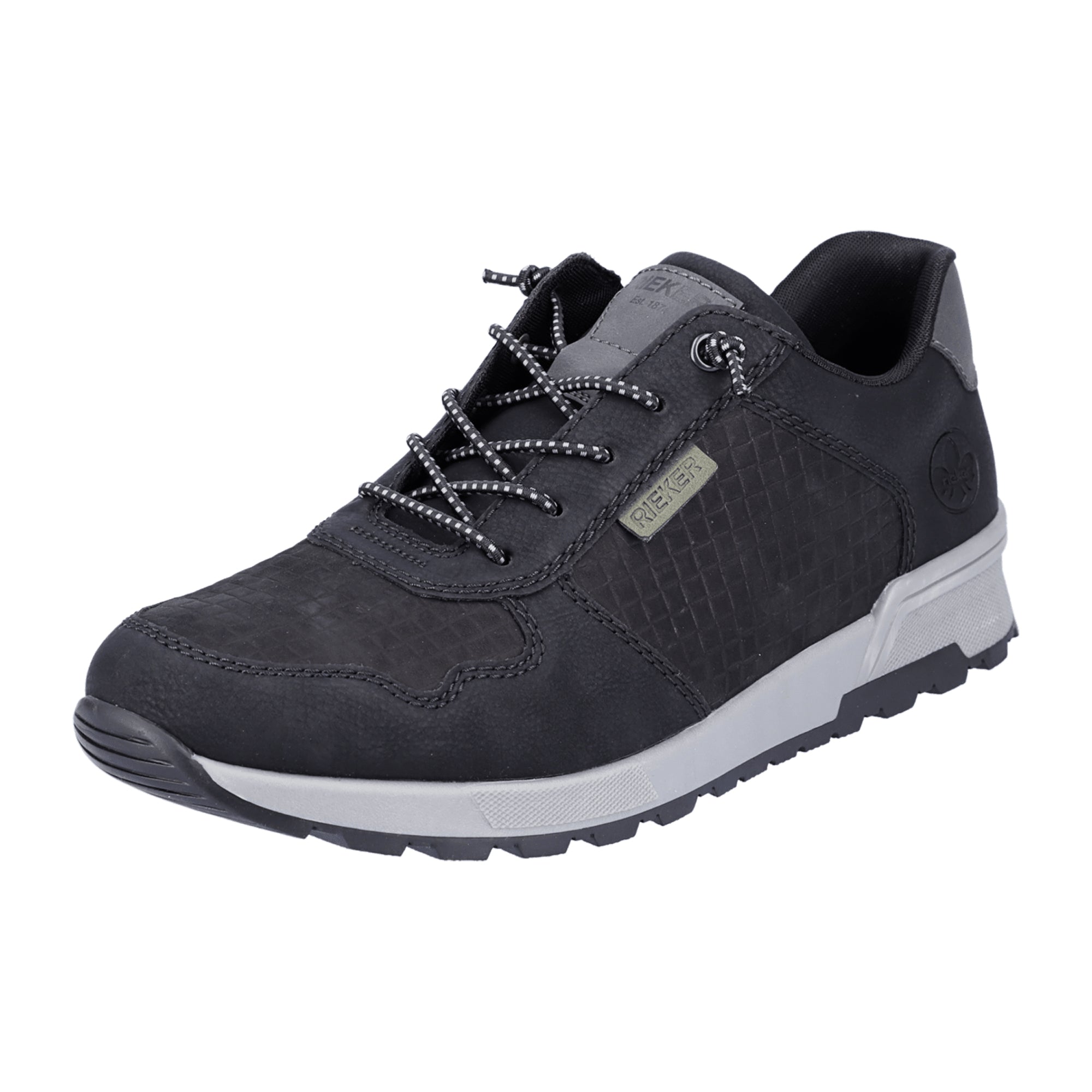 Rieker HWK Men's Black Slip-On Shoes Comfortable Synthetic Casual Footwear