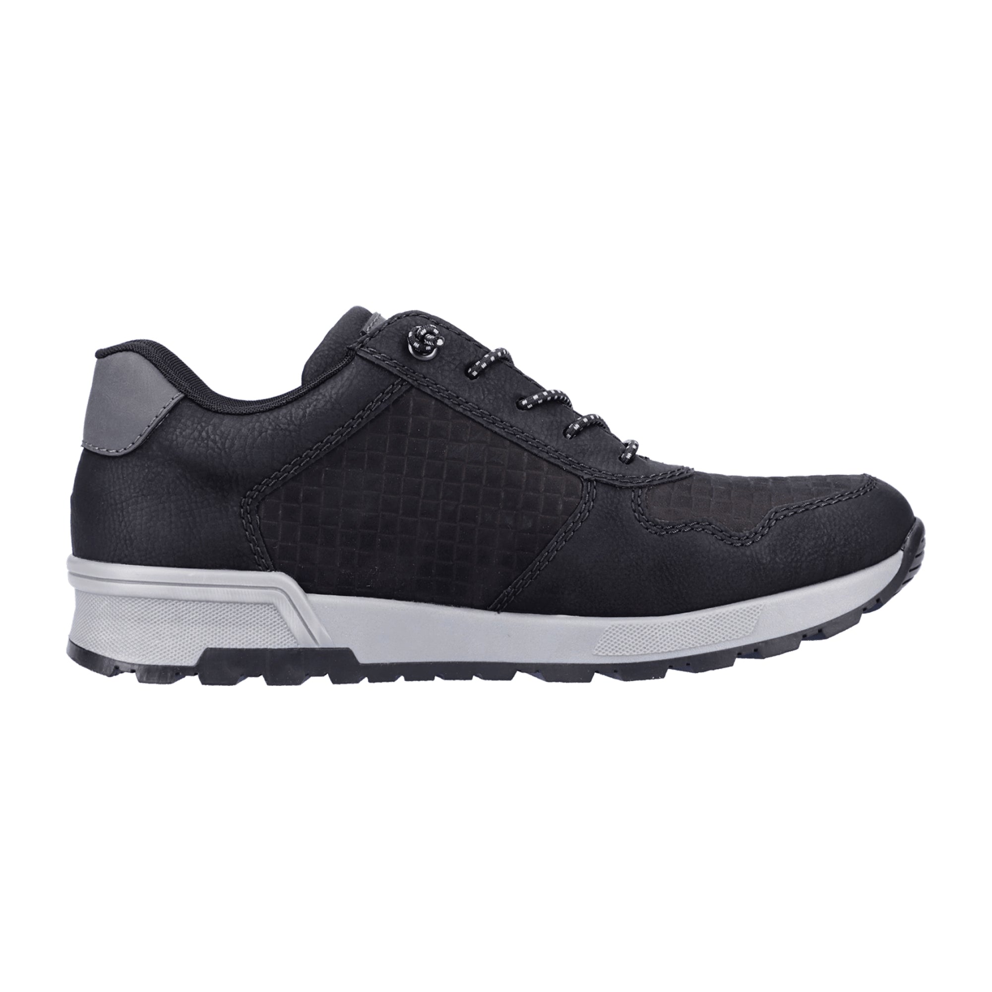 Rieker HWK Men's Black Slip-On Shoes Comfortable Synthetic Casual Footwear