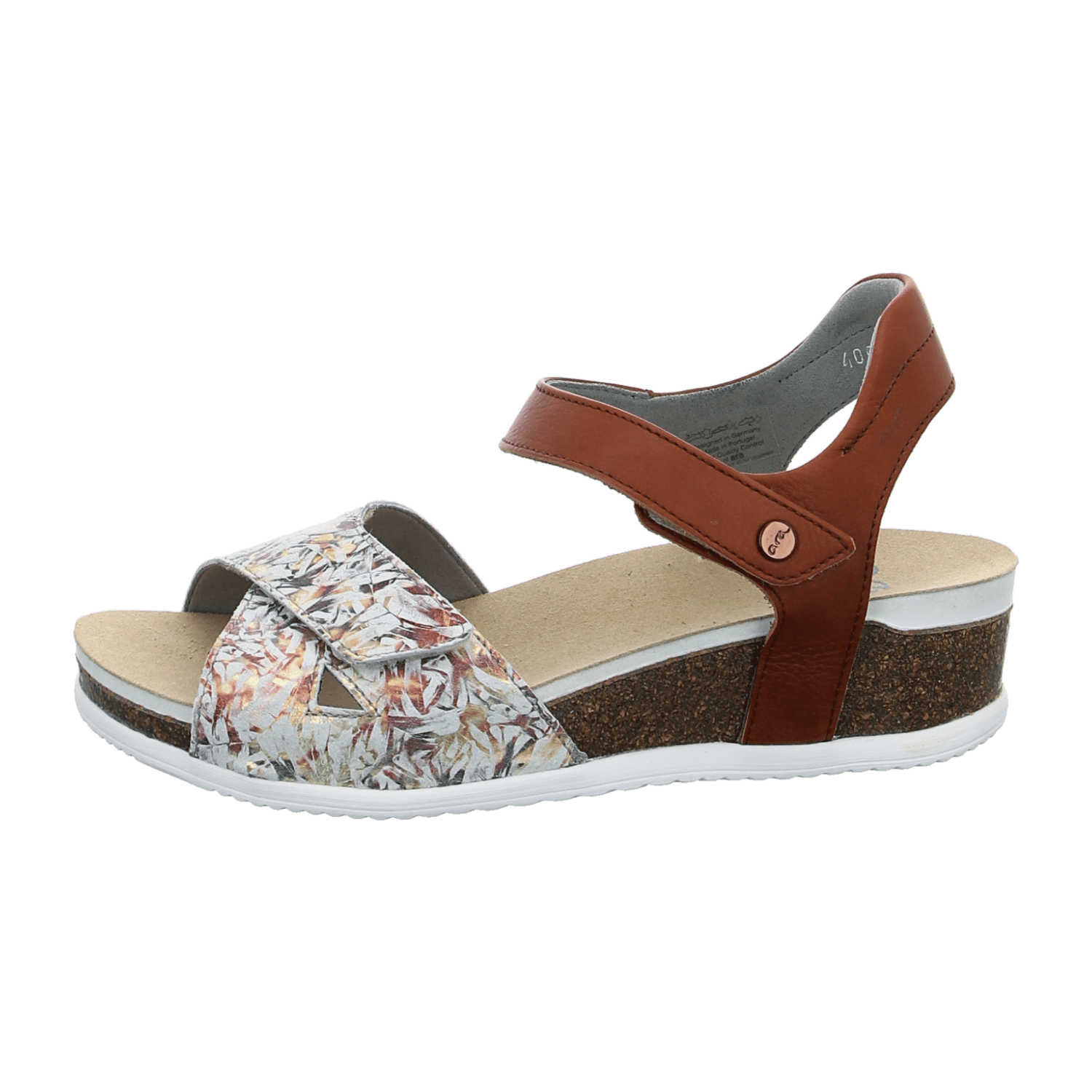 ARA NORDERNEY N Women's Suede Sandals Beige with Hook-and-Loop Closure and Ankle Strap