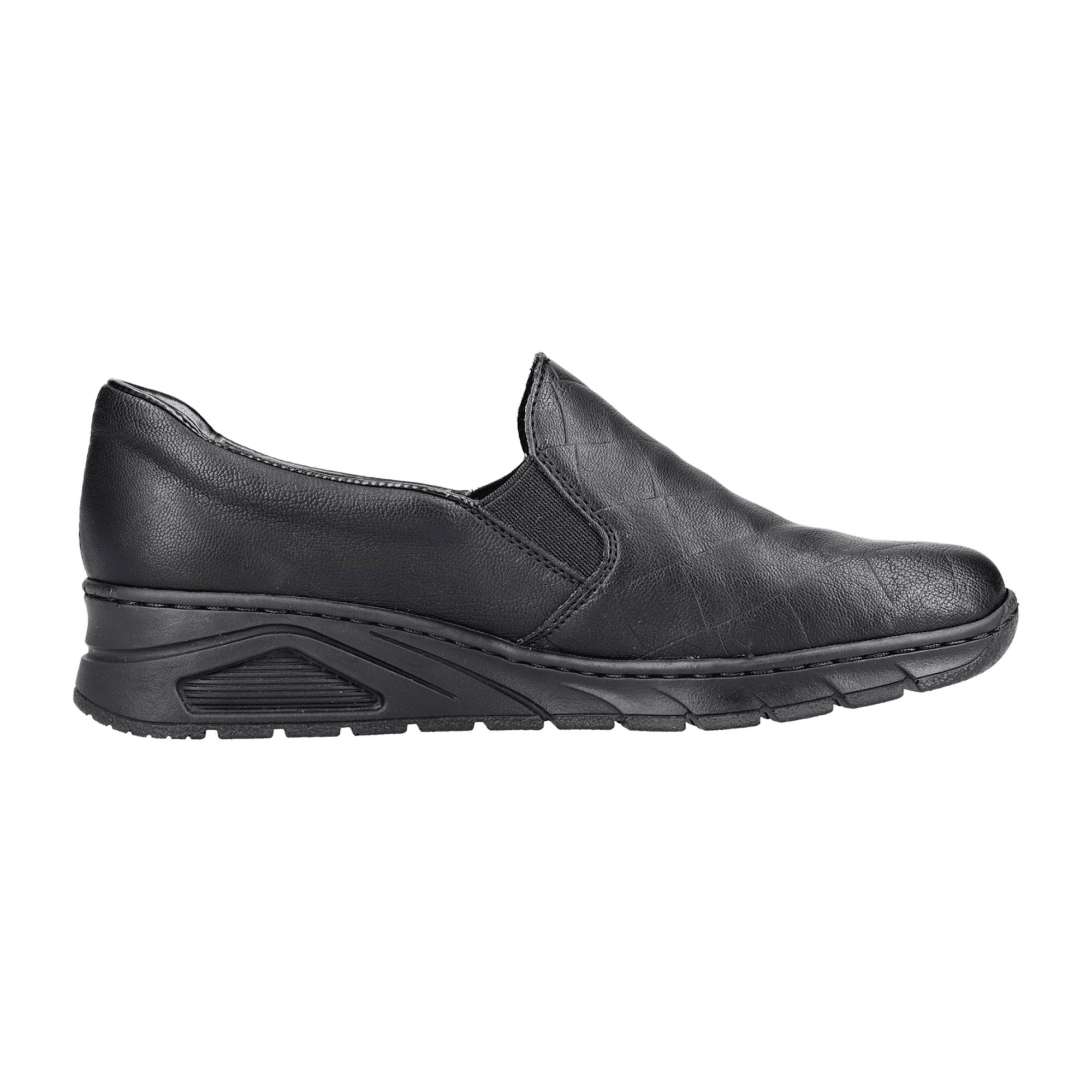 Rieker Women's Black Slip-On Shoes N336300 Comfortable Casual Footwear