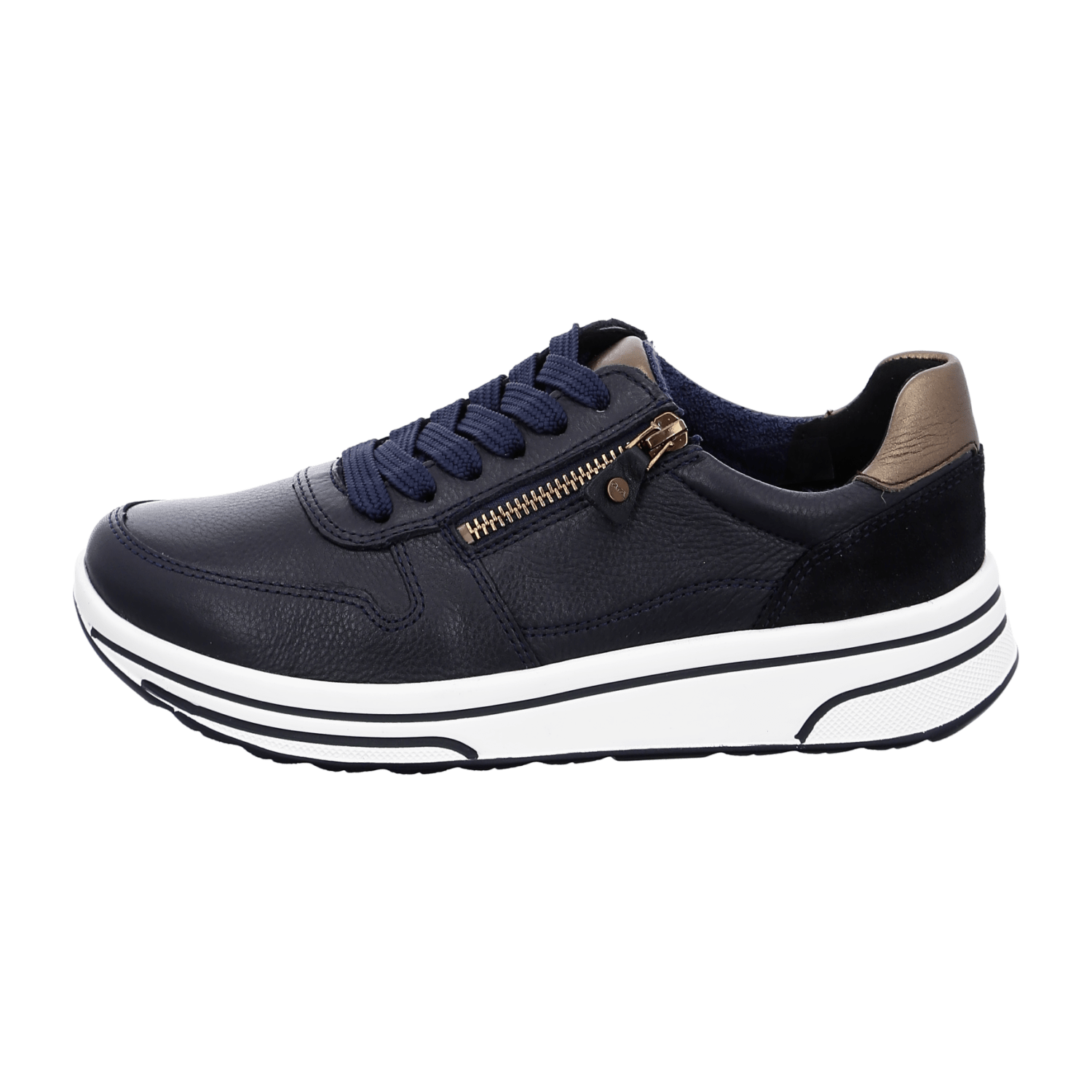 ARA Sapporo Women's Sneakers in Blue Mesh with Lace-Up Closure and Round Toe