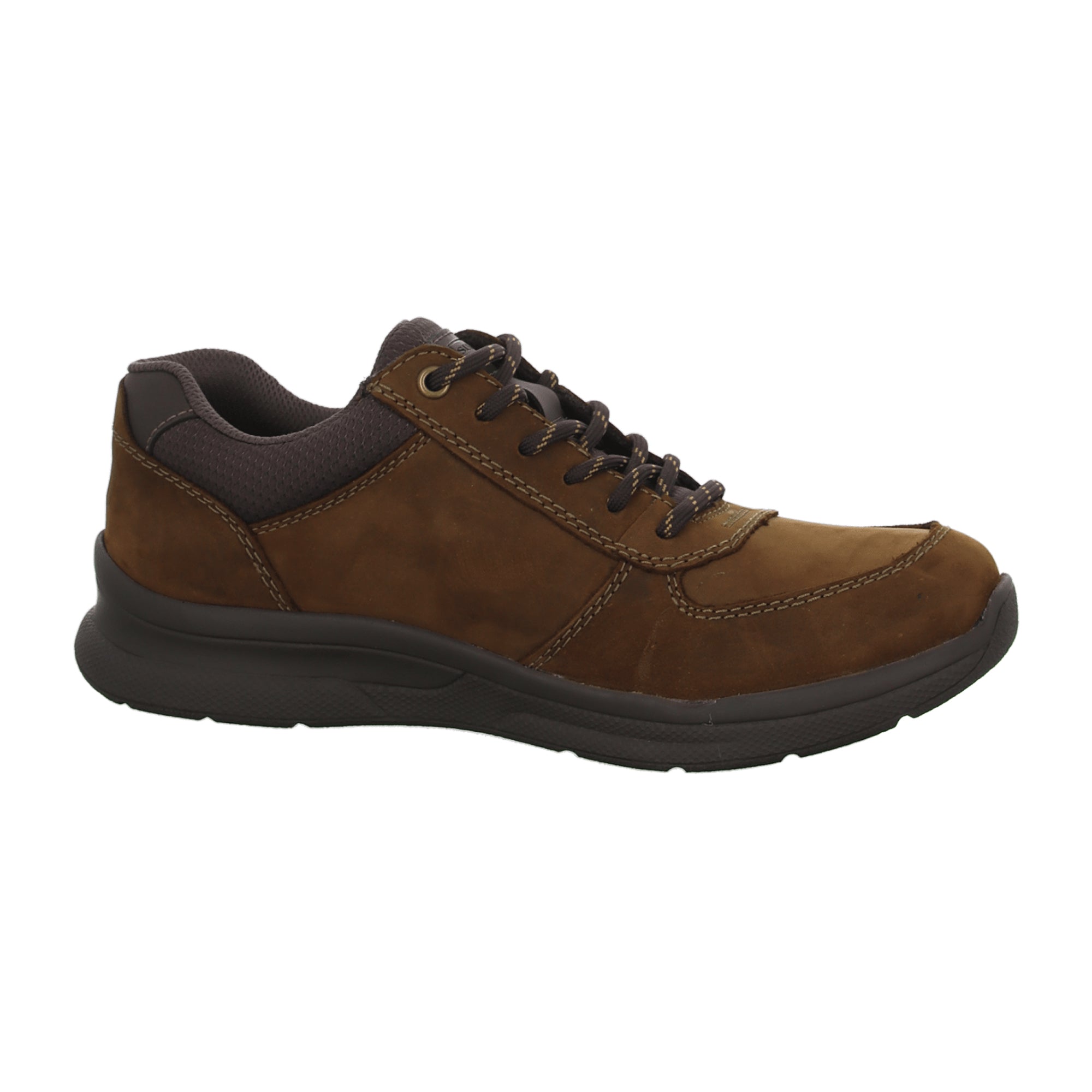 Rieker Bendigo Brown Leather Men's Lace-Up Shoes with Cushioned Sole